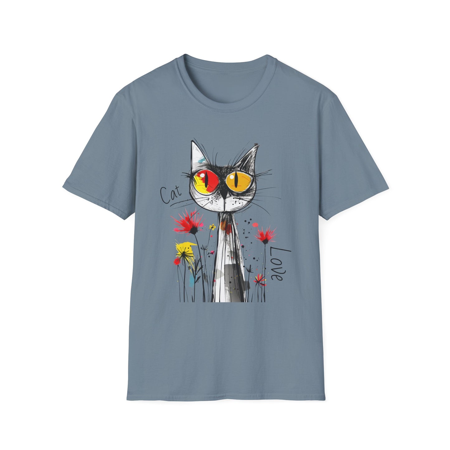 Cat Love Unisex Softstyle T-Shirt