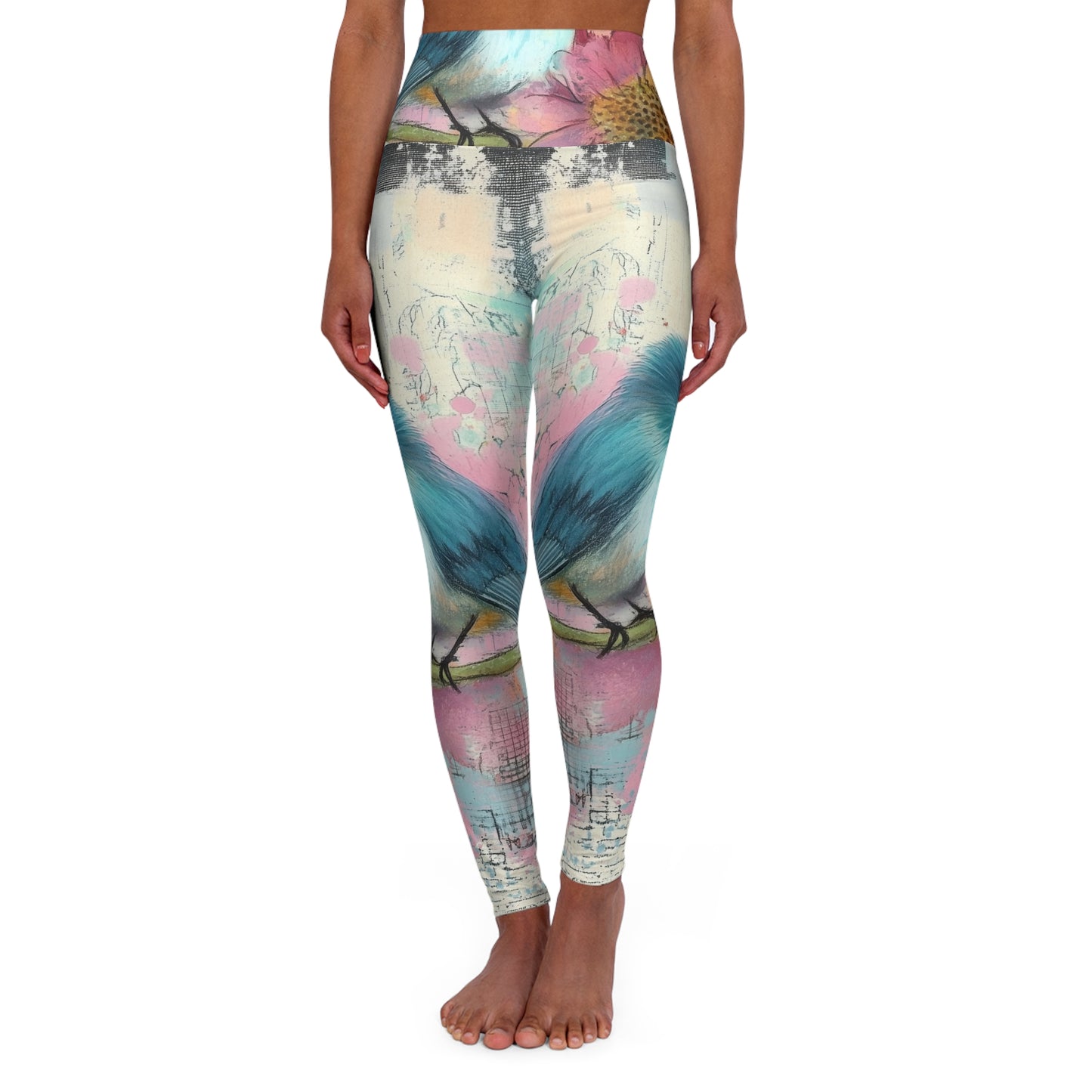 Floral High Waisted Yoga Leggings