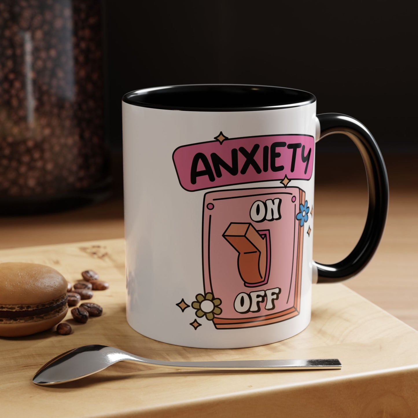 Anxiety On/Off Accent Coffee Mug
