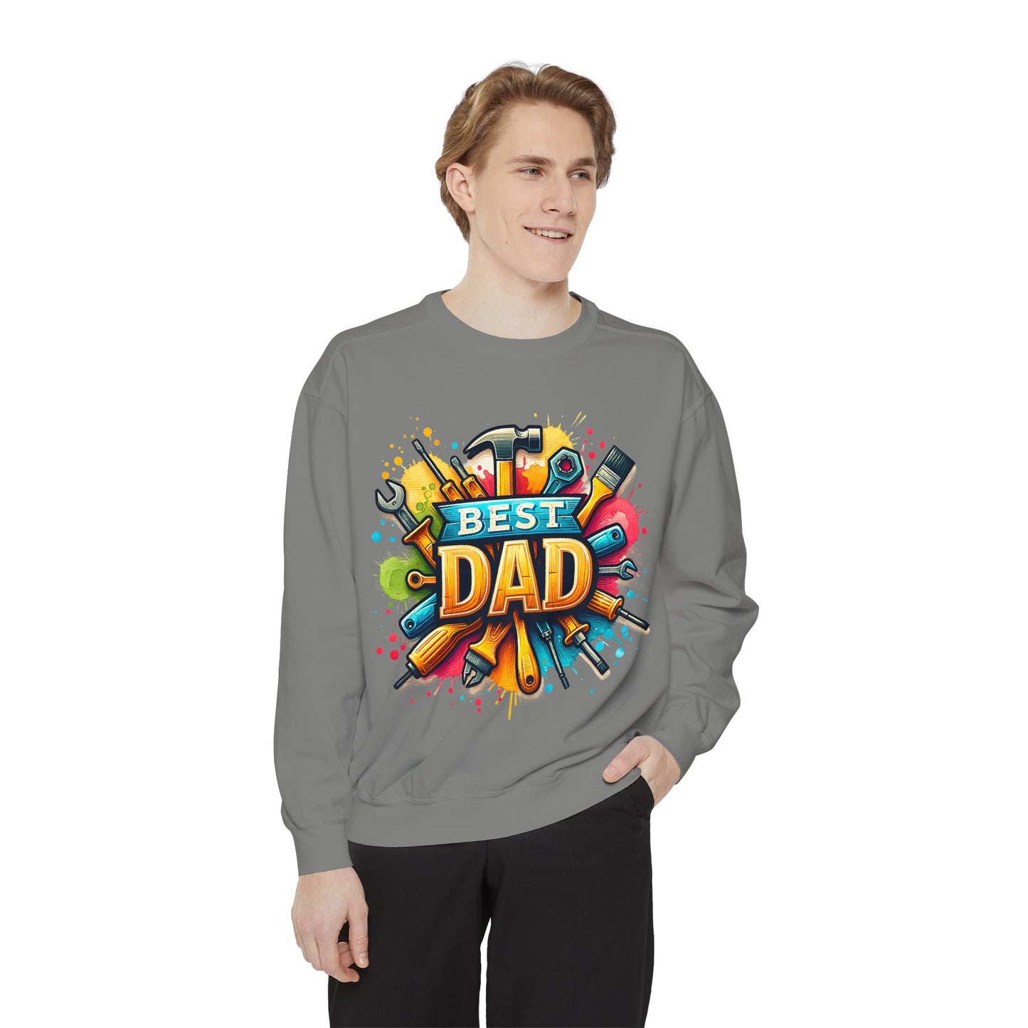 Best Dad Garment-Dyed Sweatshirt