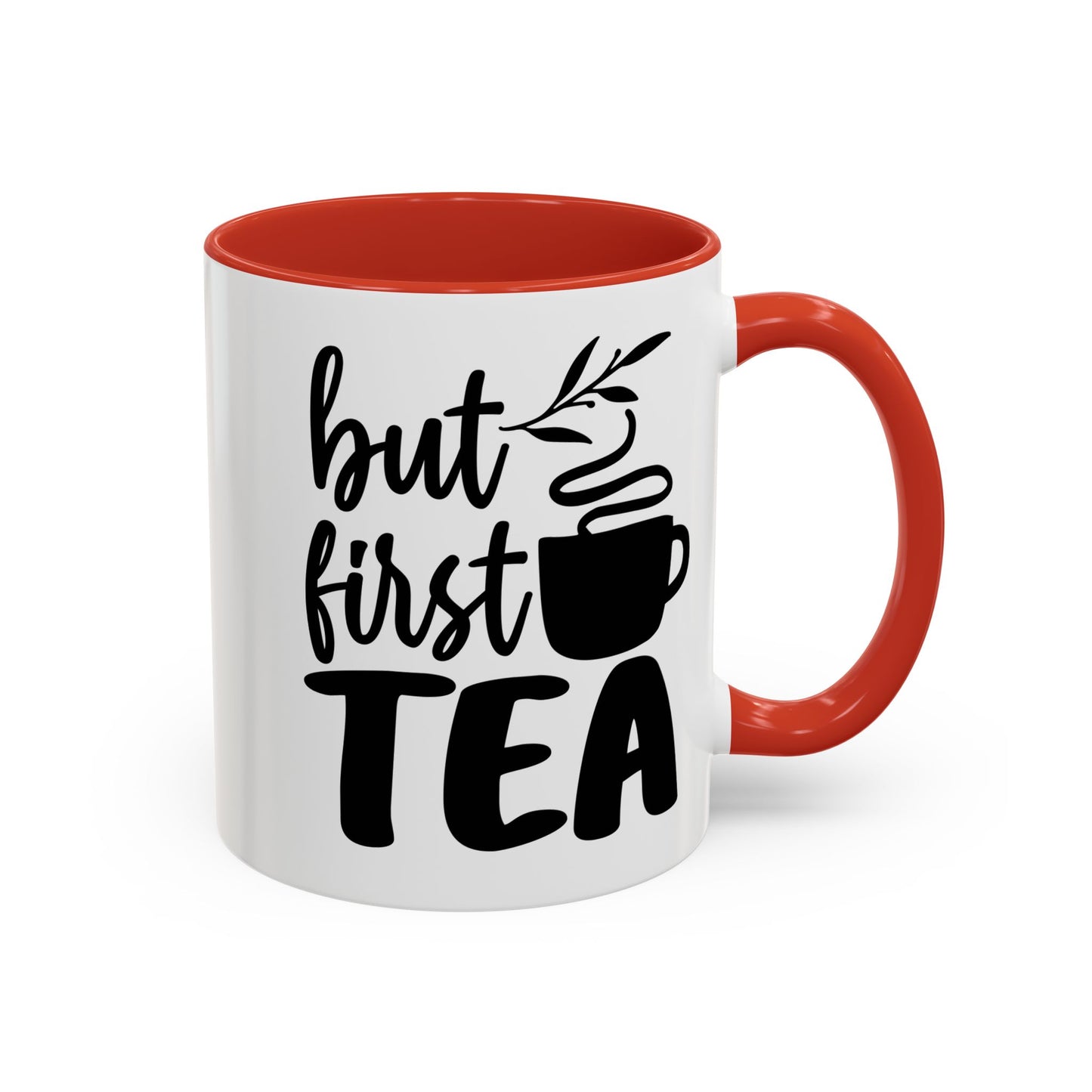 But First Tea Accent Coffee Mug