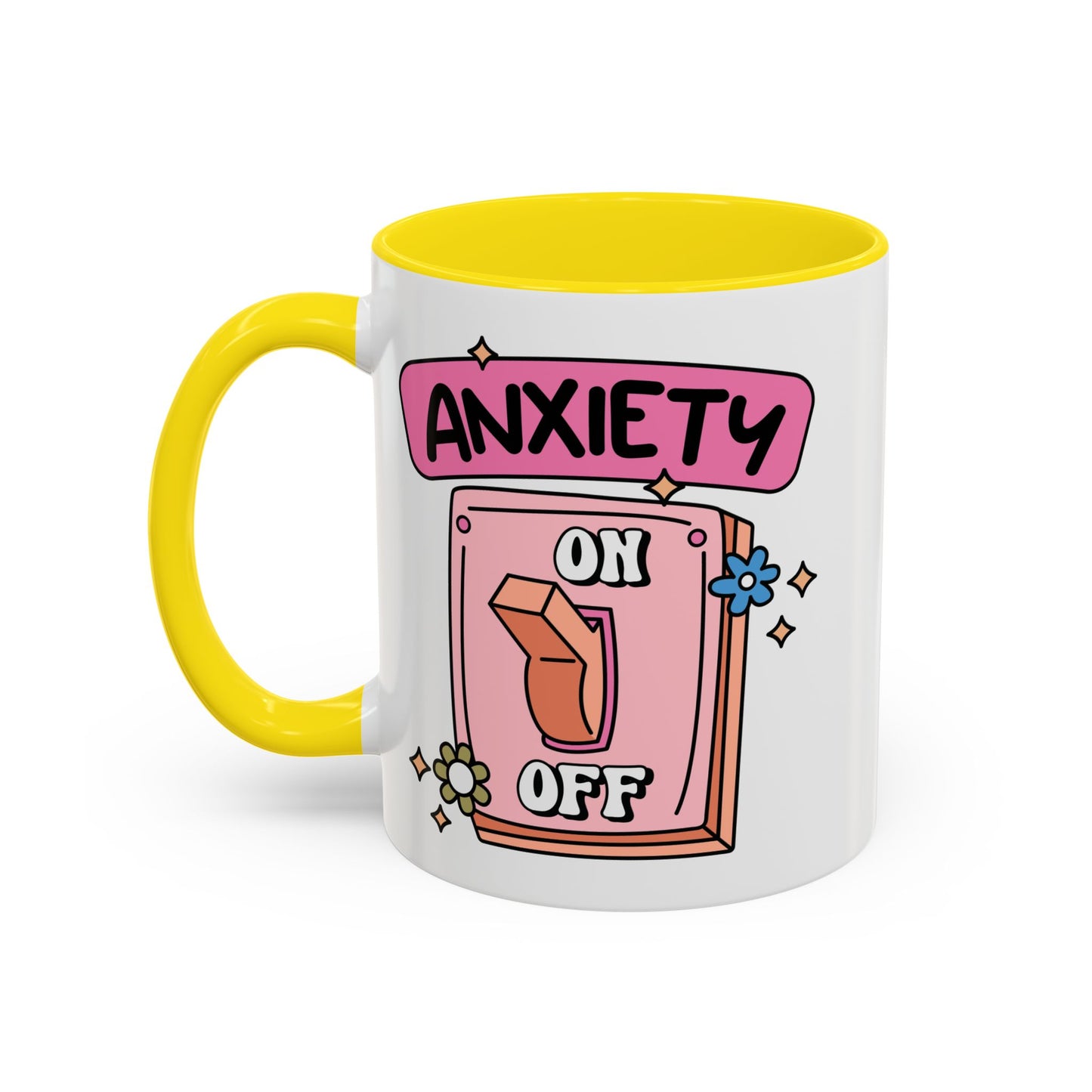 Anxiety On/Off Accent Coffee Mug