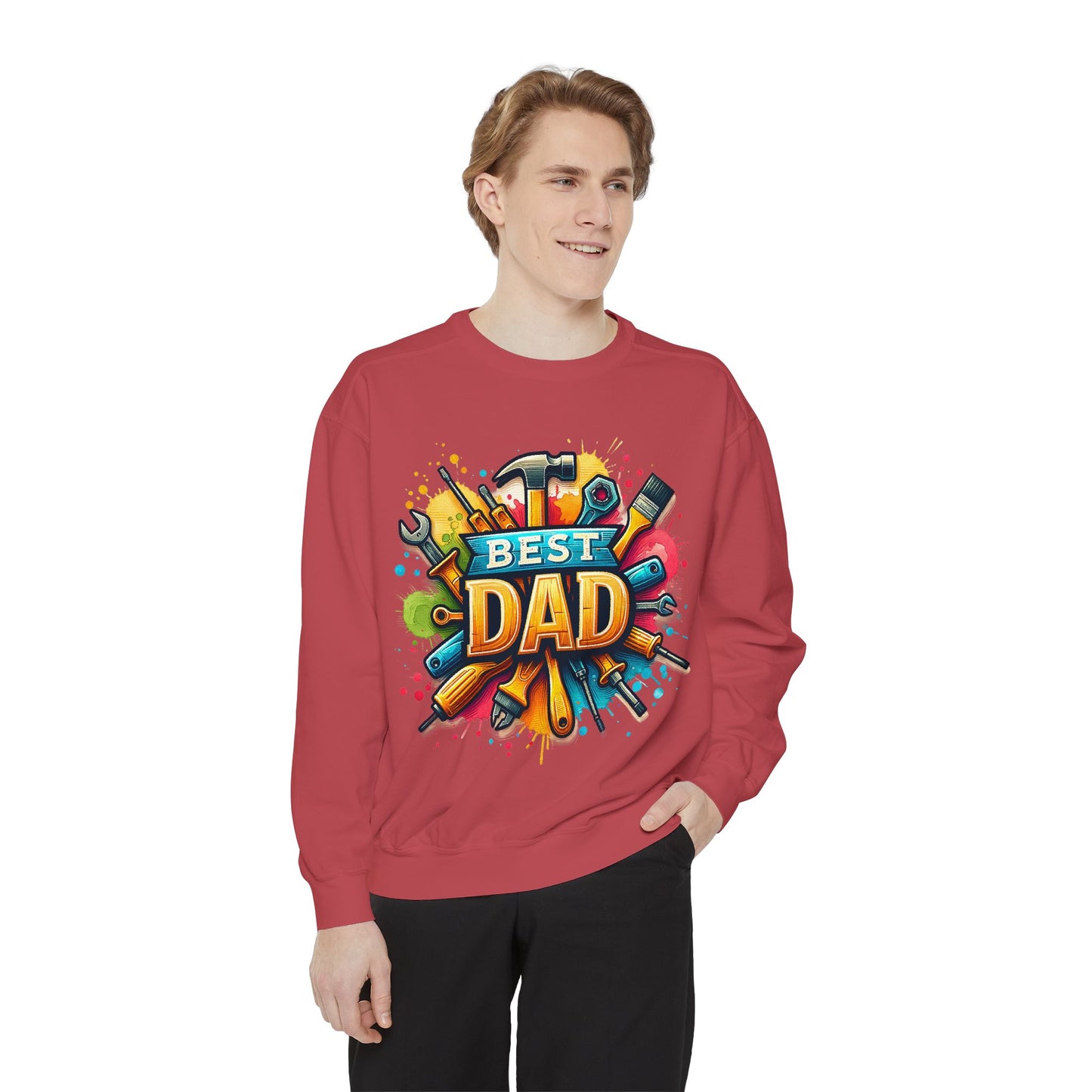 Best Dad Garment-Dyed Sweatshirt