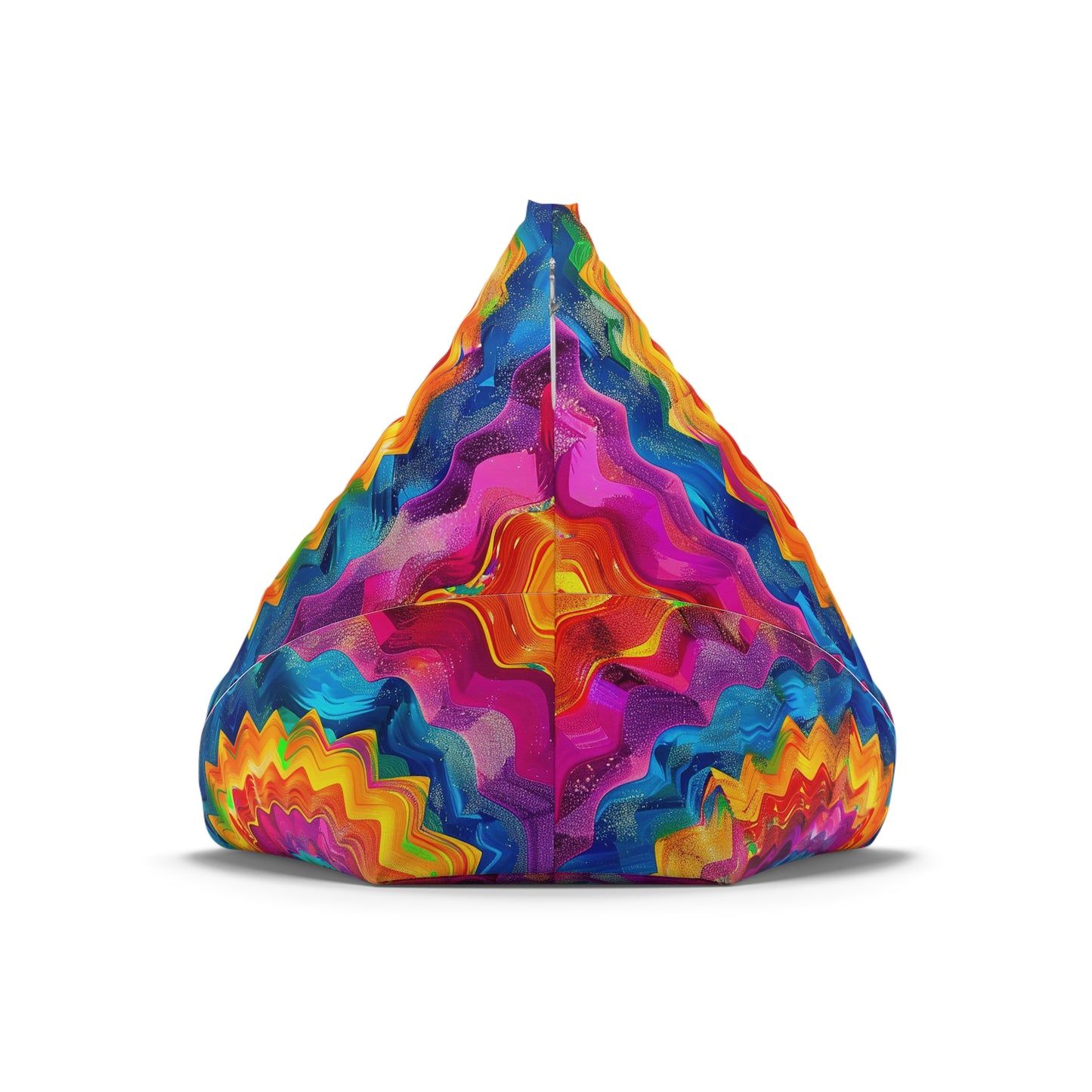 Colorful Zigzag Bean Bag Chair Cover
