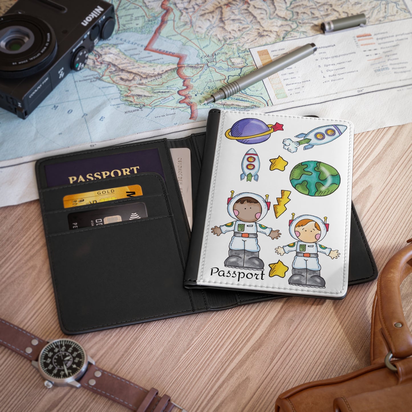 Kids' Space Adventure Passport Cover