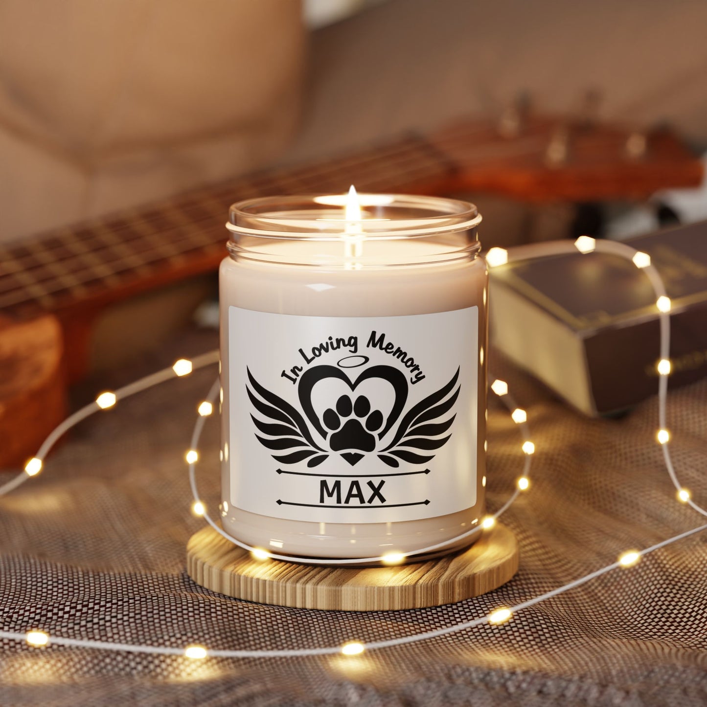Custom Memorial Pet Soy Candle, 9oz