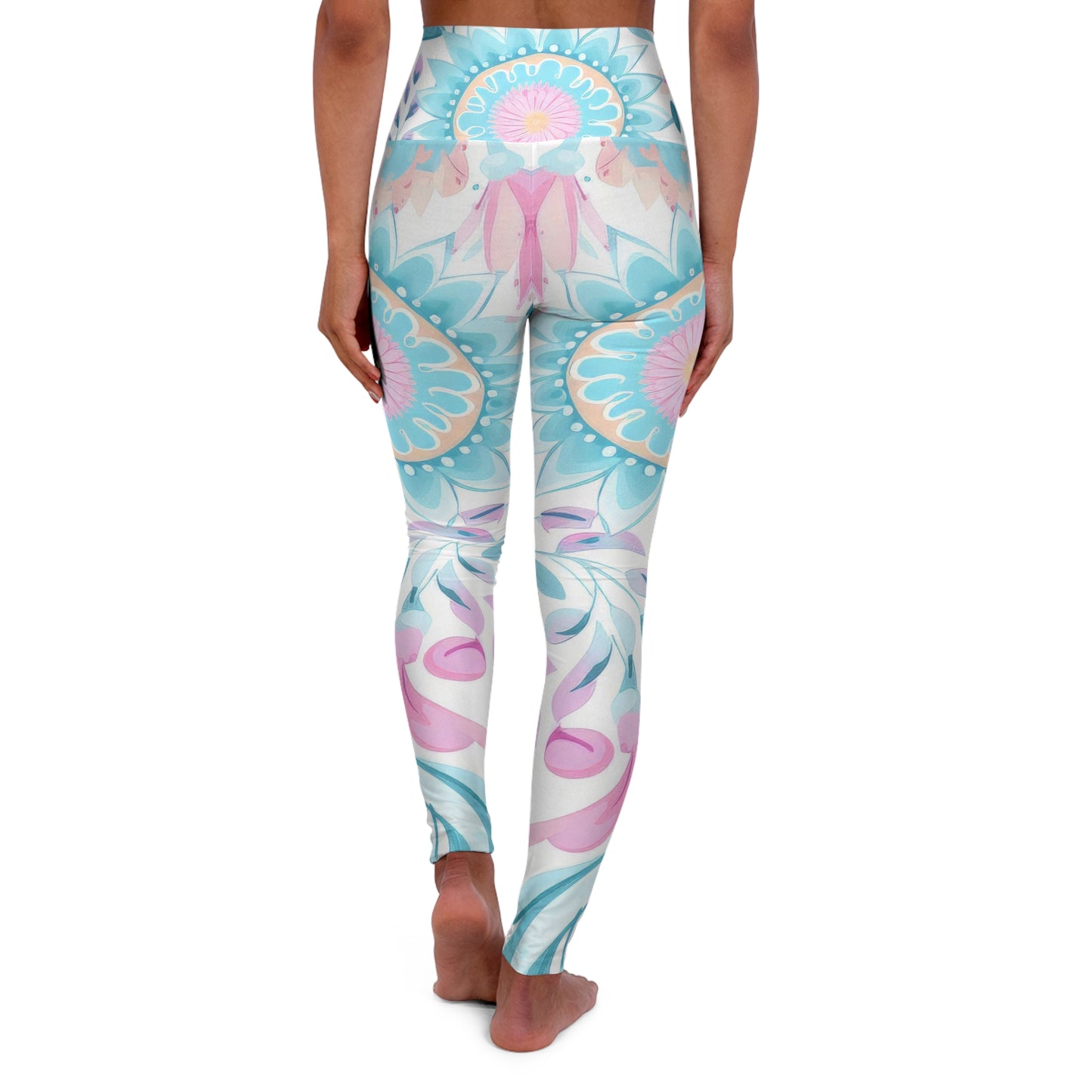 Floral High Waisted Yoga Leggings