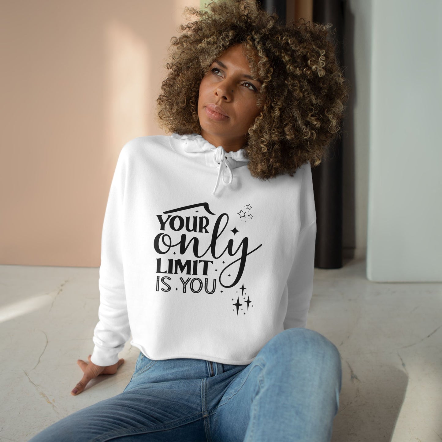 Your Only Limit is You-Crop Hoodie