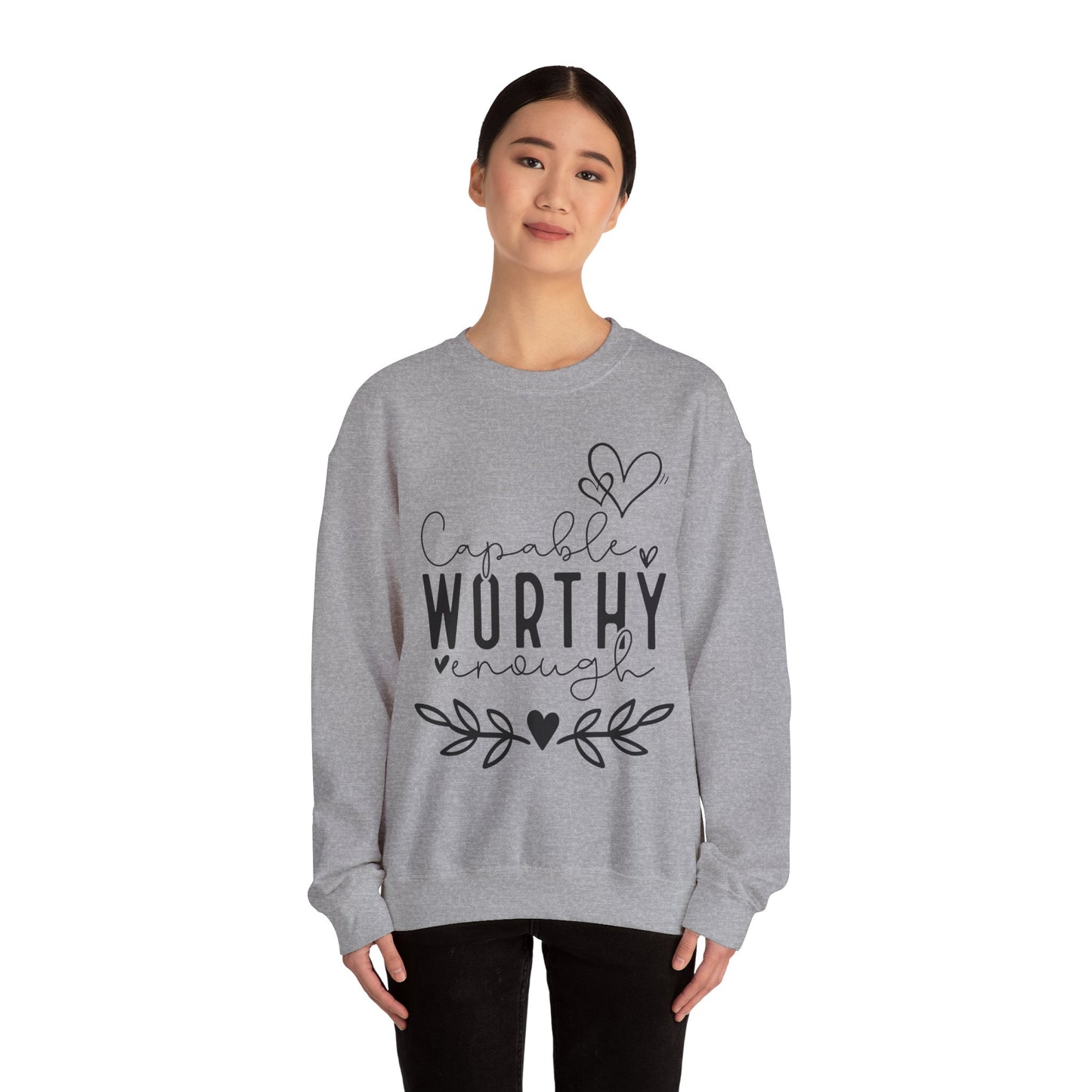 Capable & Worthy Unisex Crewneck Sweatshirt