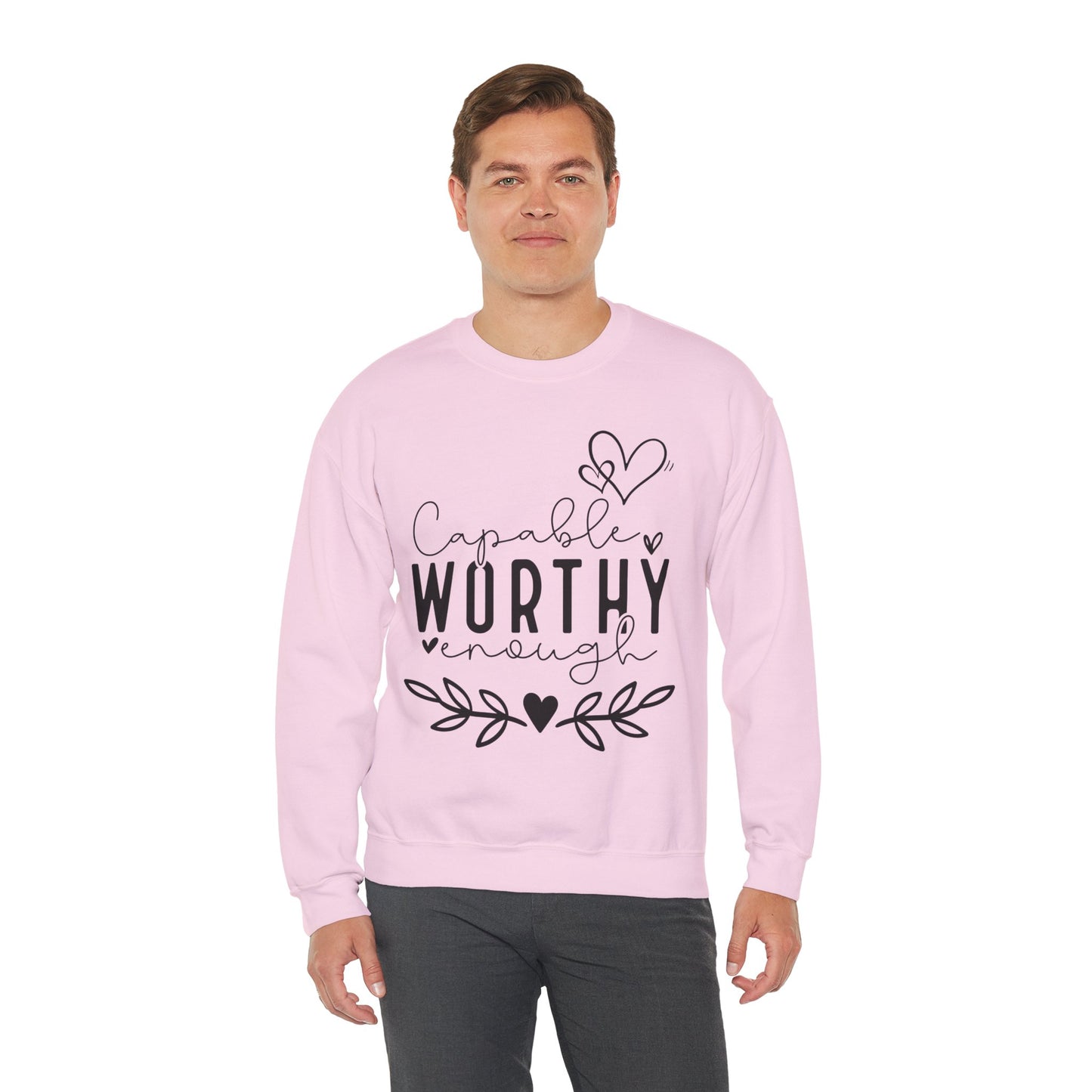 Capable & Worthy Unisex Crewneck Sweatshirt
