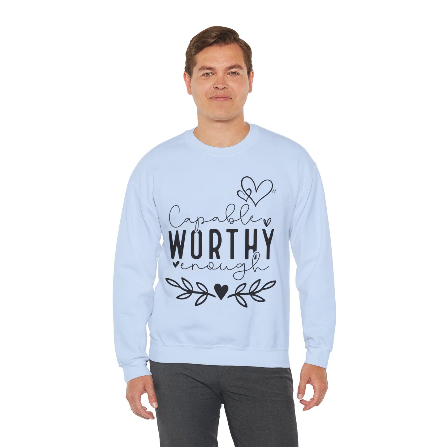 Capable & Worthy Unisex Crewneck Sweatshirt