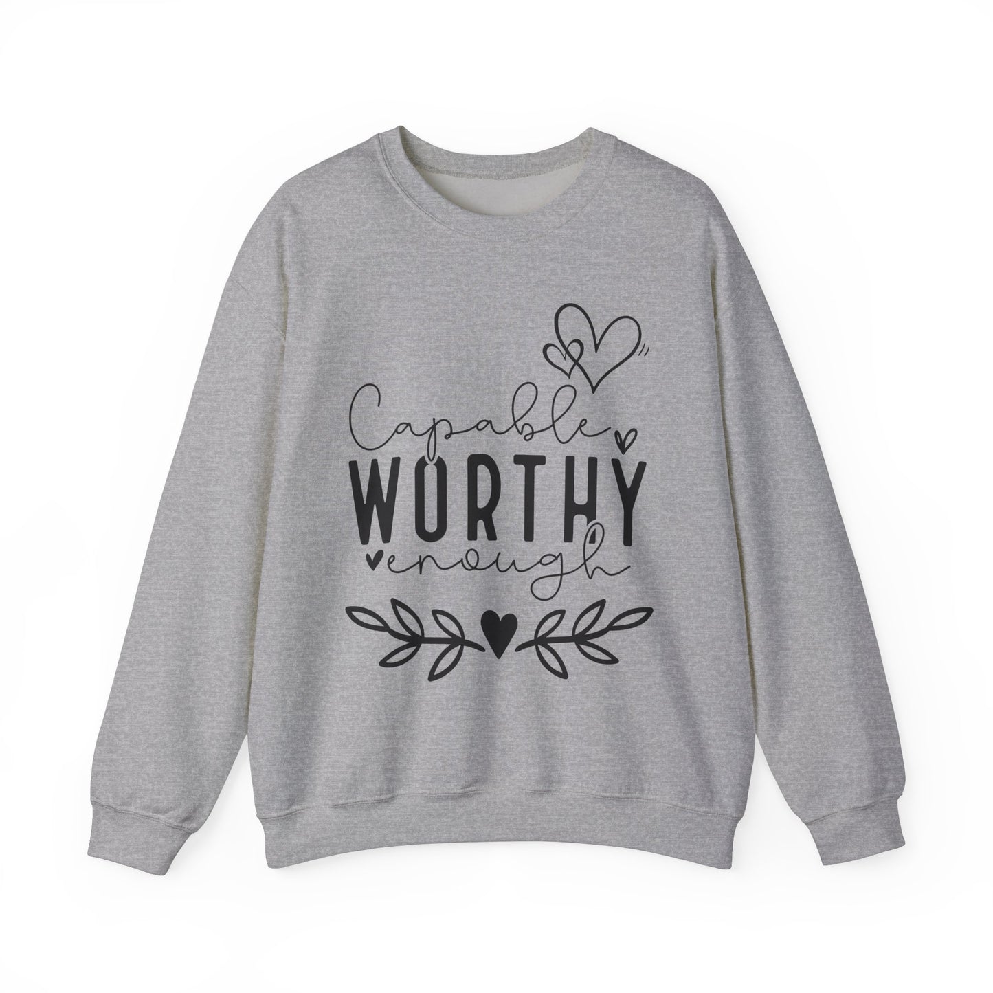 Capable & Worthy Unisex Crewneck Sweatshirt
