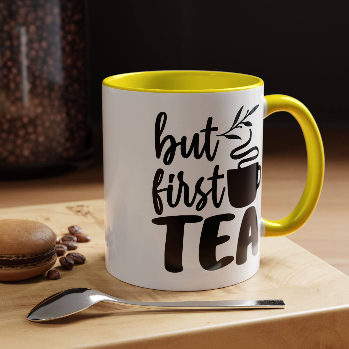 But First Tea Accent Coffee Mug