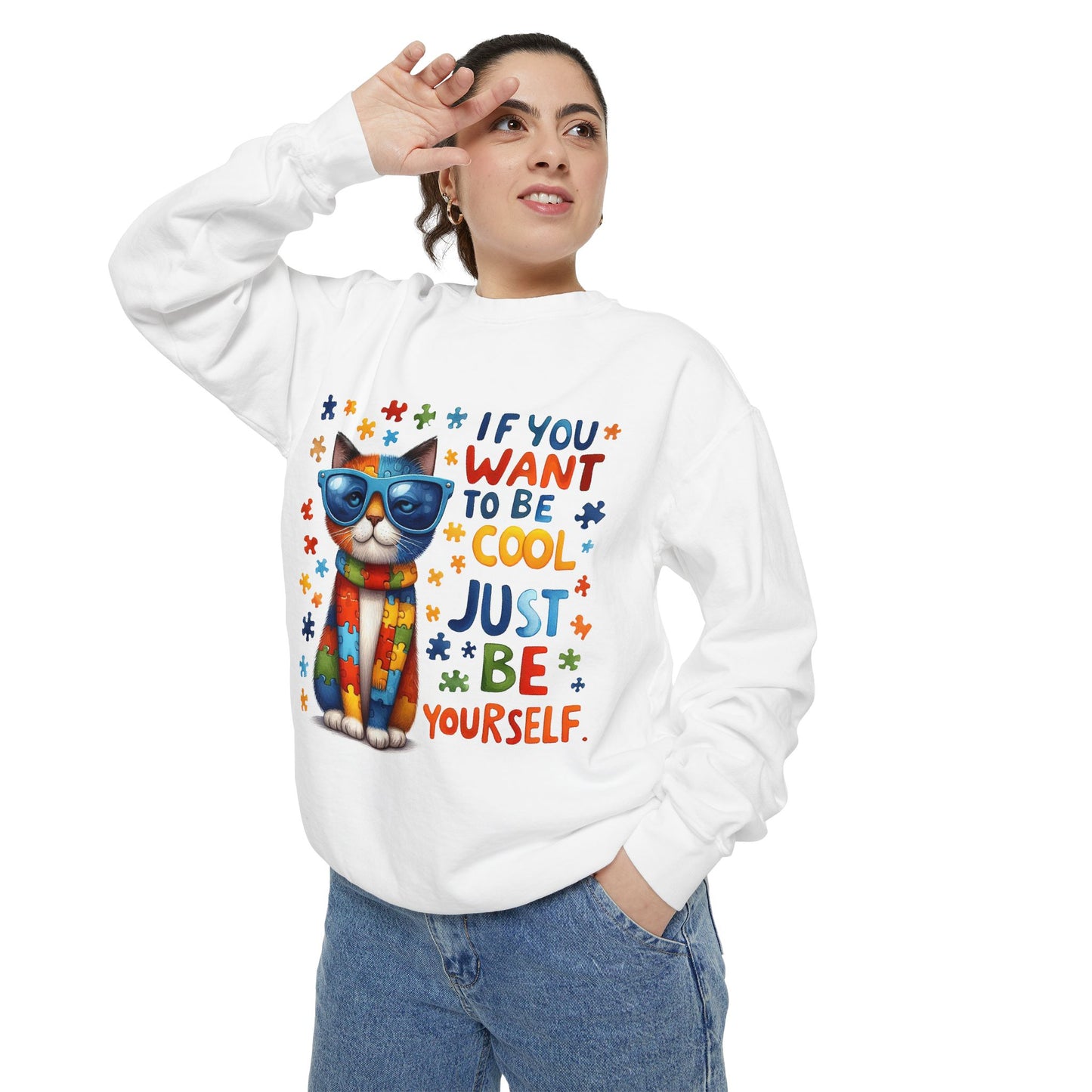 Cool Cat Inspirational Sweatshirt