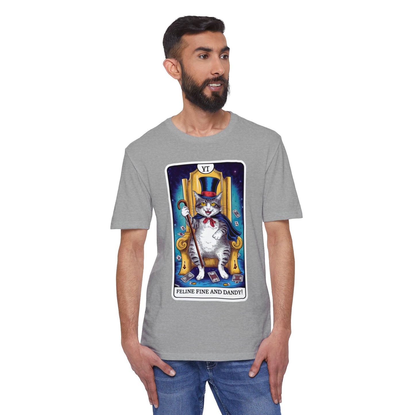Feline Fine and Dandy Cat T-Shirt