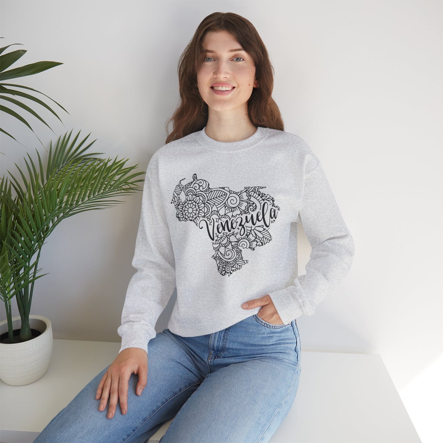 Venezuela Map Crewneck Sweatshirt