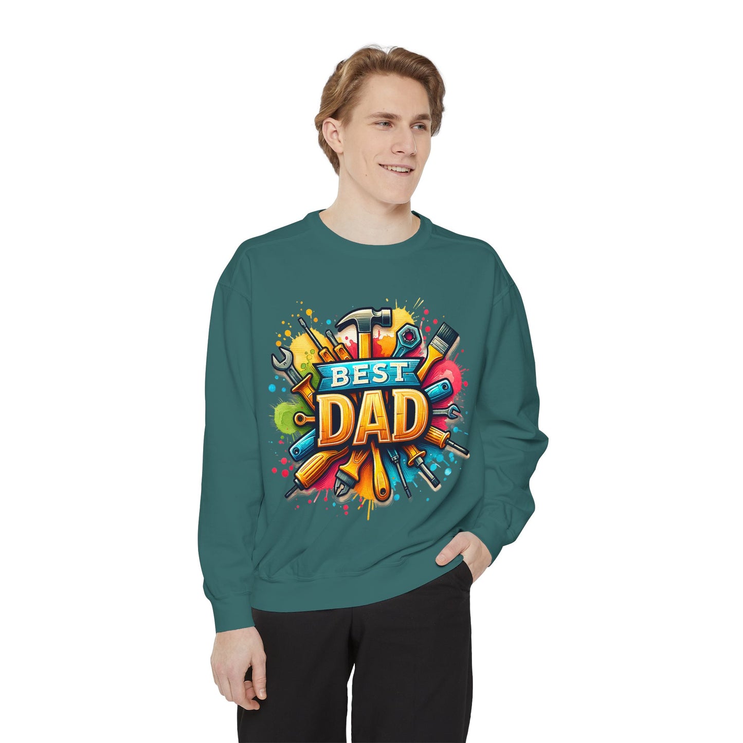 Best Dad Garment-Dyed Sweatshirt