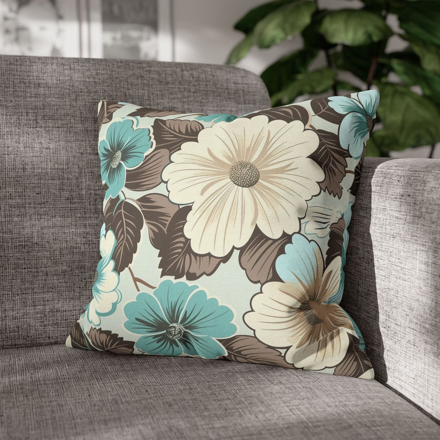 Floral Decorative Pillowcase