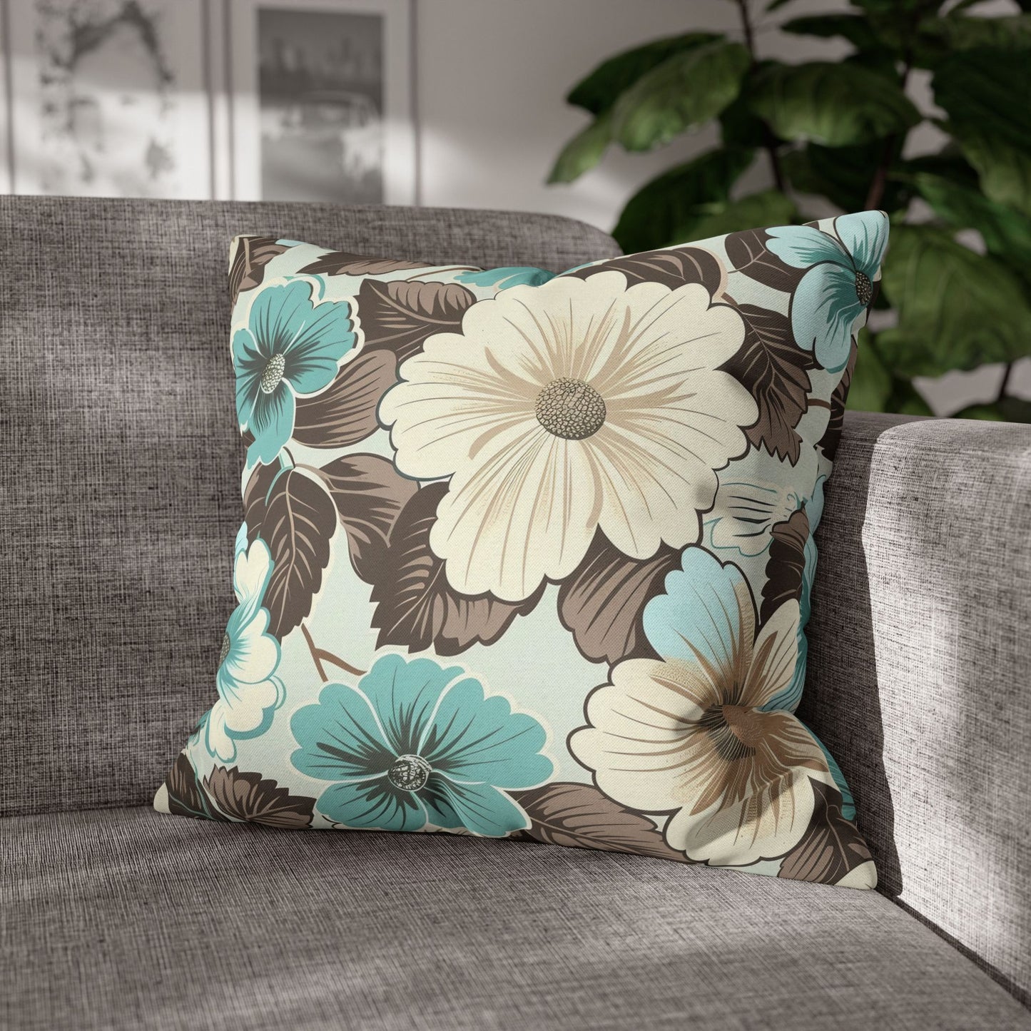 Floral Decorative Pillowcase