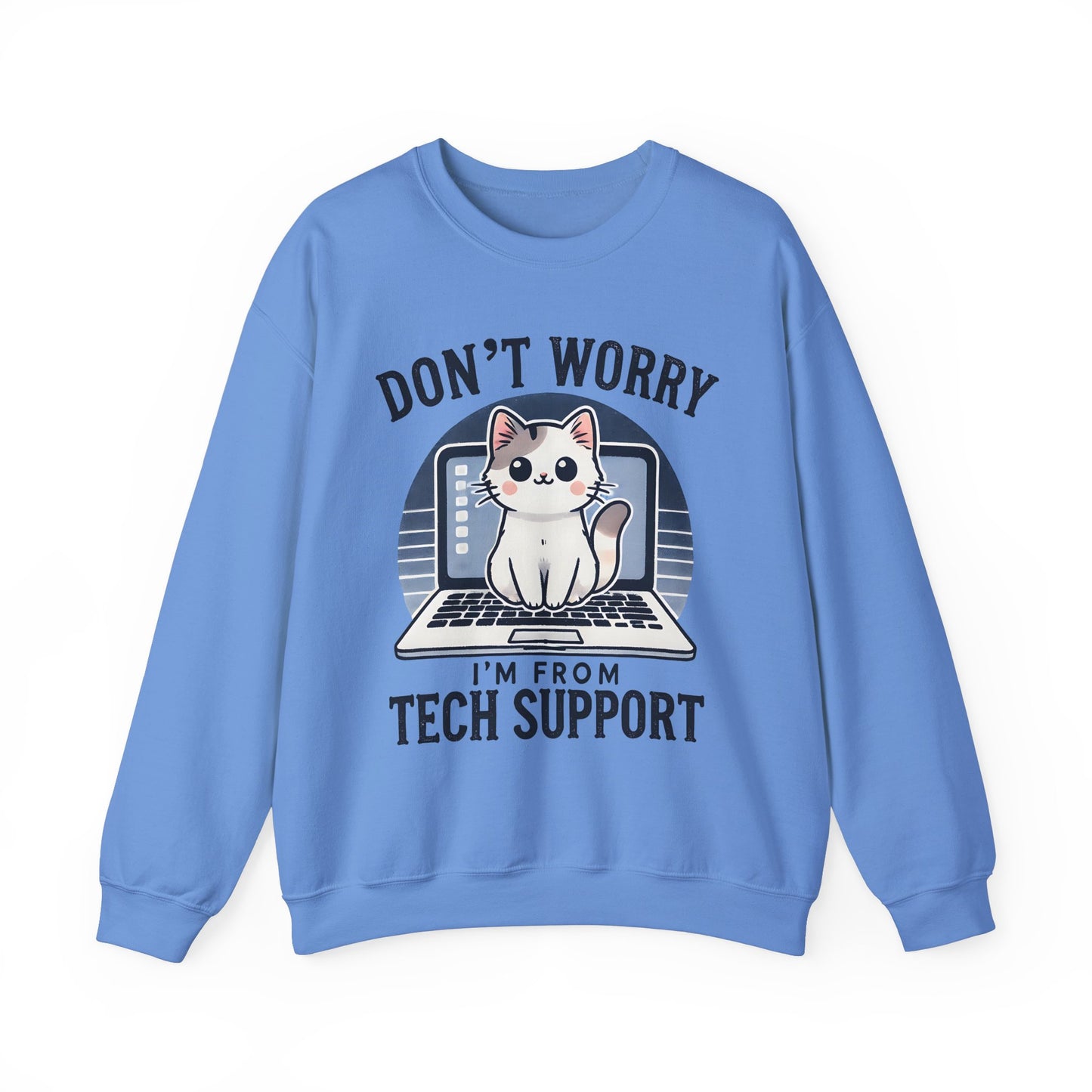 Cat Tech Support Crewneck Sweatshirt