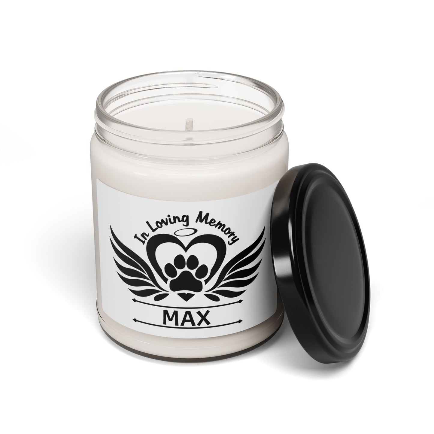 Custom Memorial Pet Soy Candle, 9oz