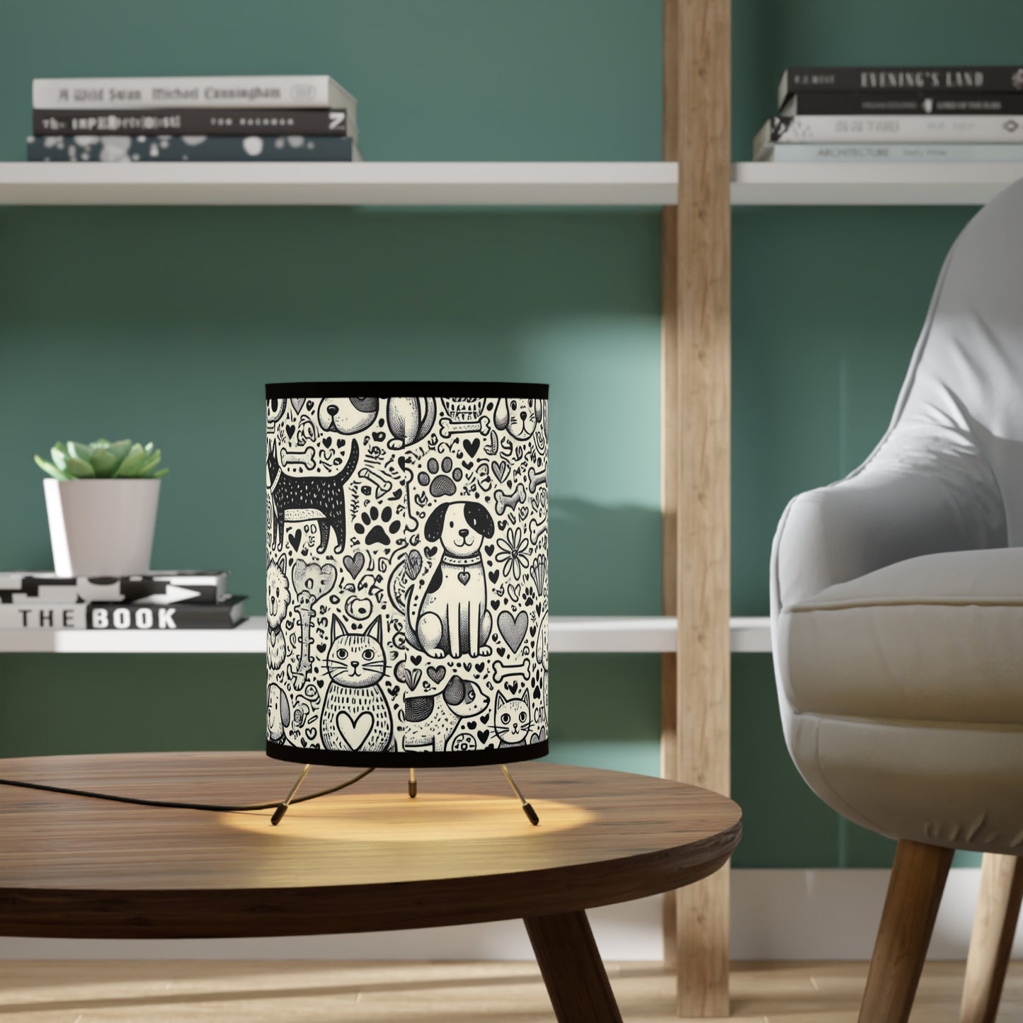 Pet Lover's Tripod Lamp