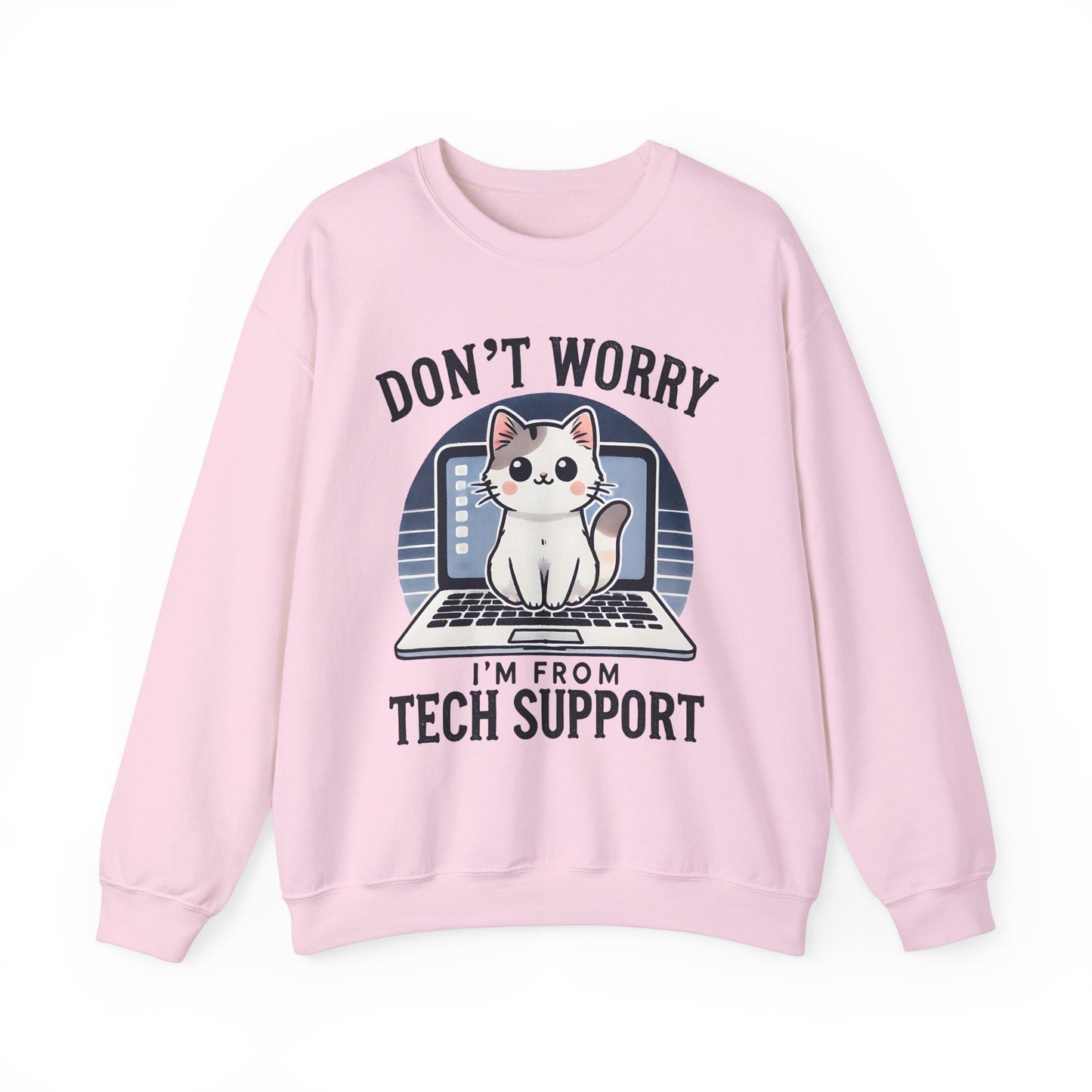 Cat Tech Support Crewneck Sweatshirt