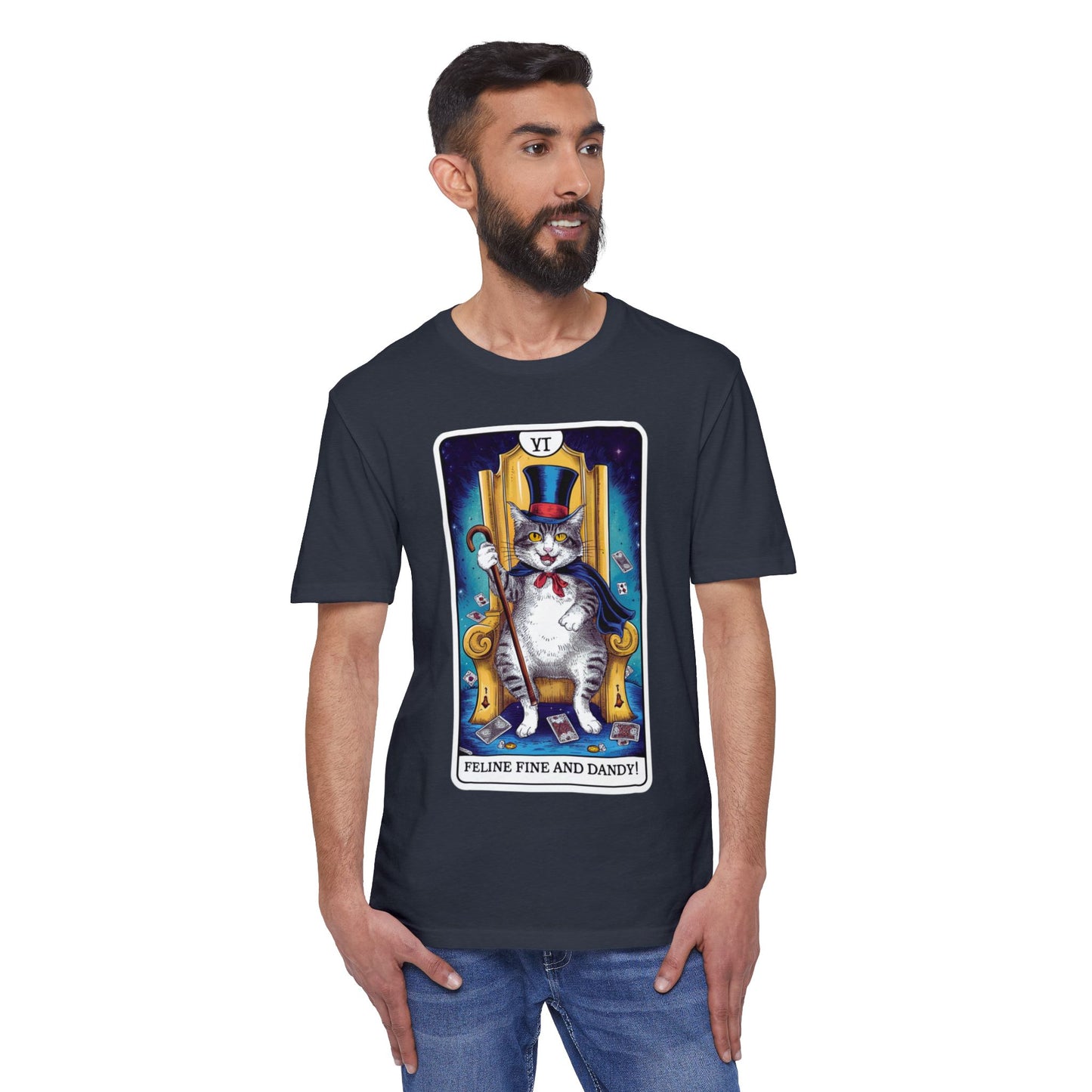 Feline Fine and Dandy Cat T-Shirt