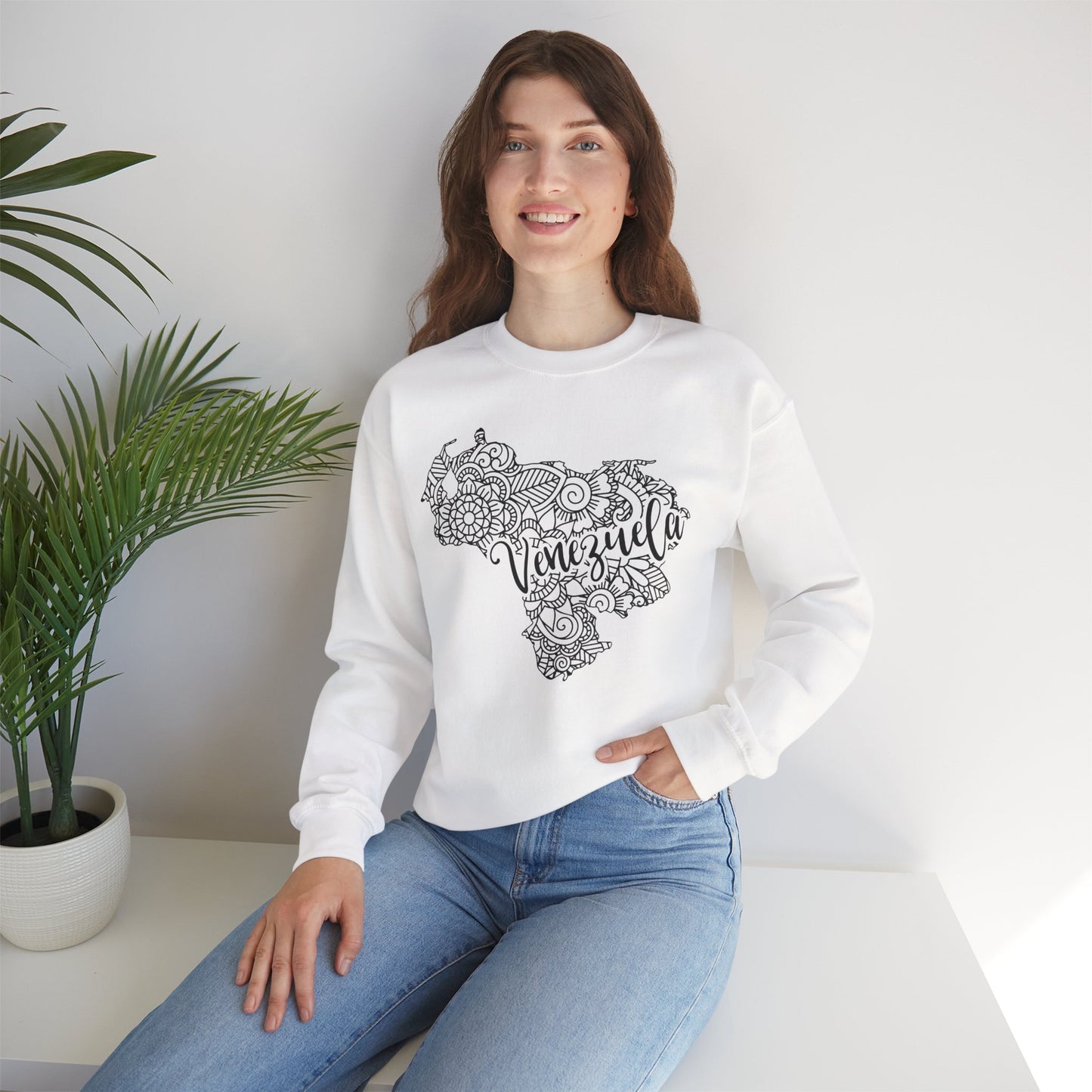 Venezuela Map Crewneck Sweatshirt