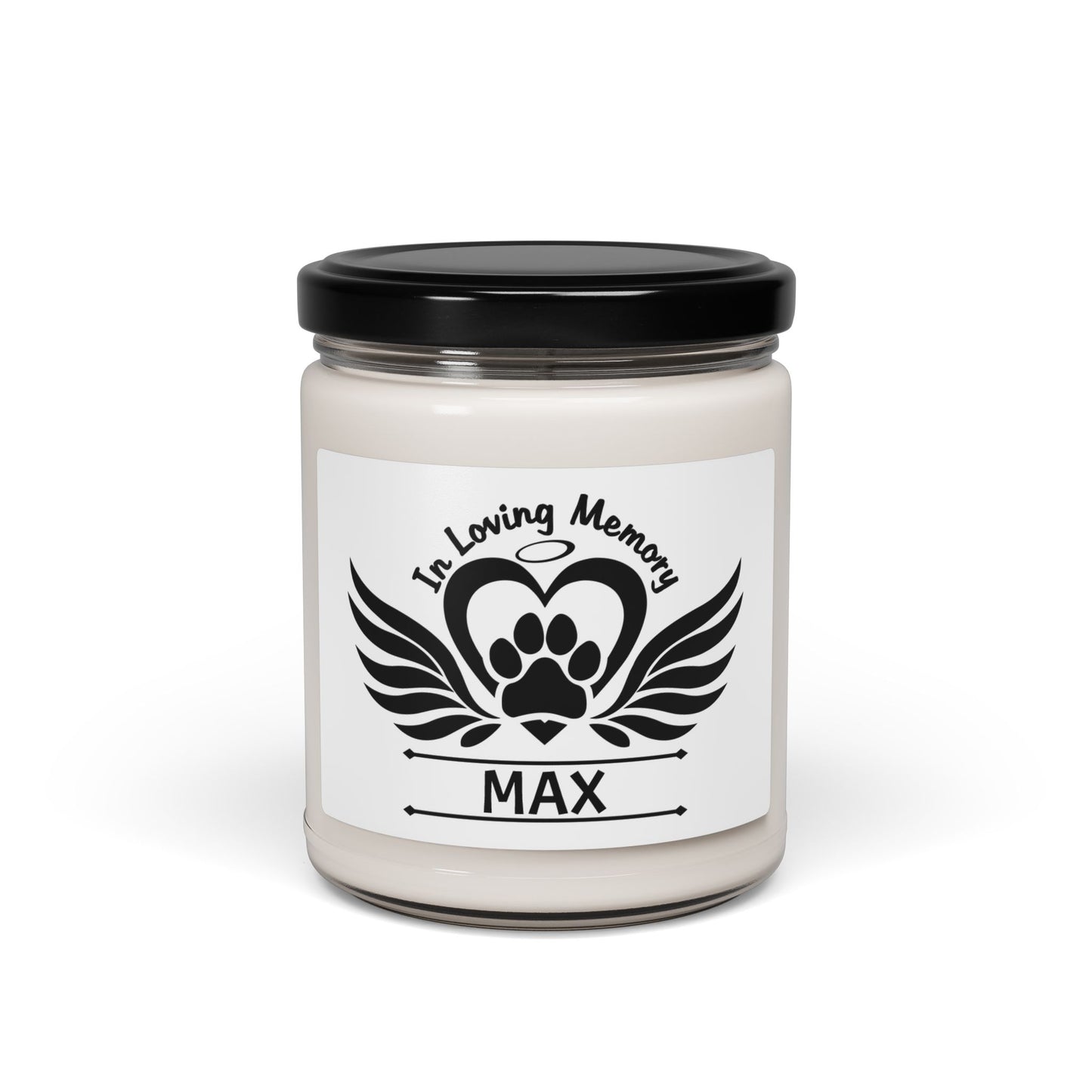 Custom Memorial Pet Soy Candle, 9oz