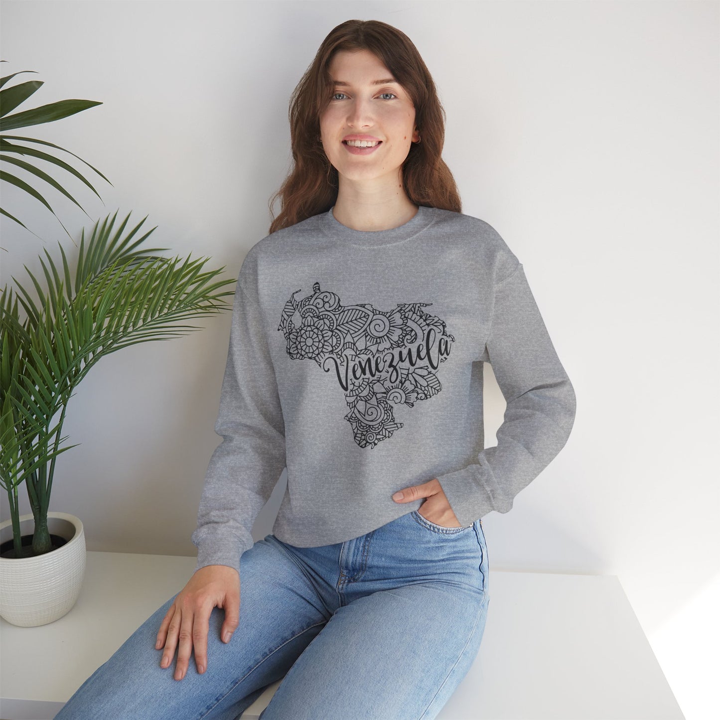 Venezuela Map Crewneck Sweatshirt
