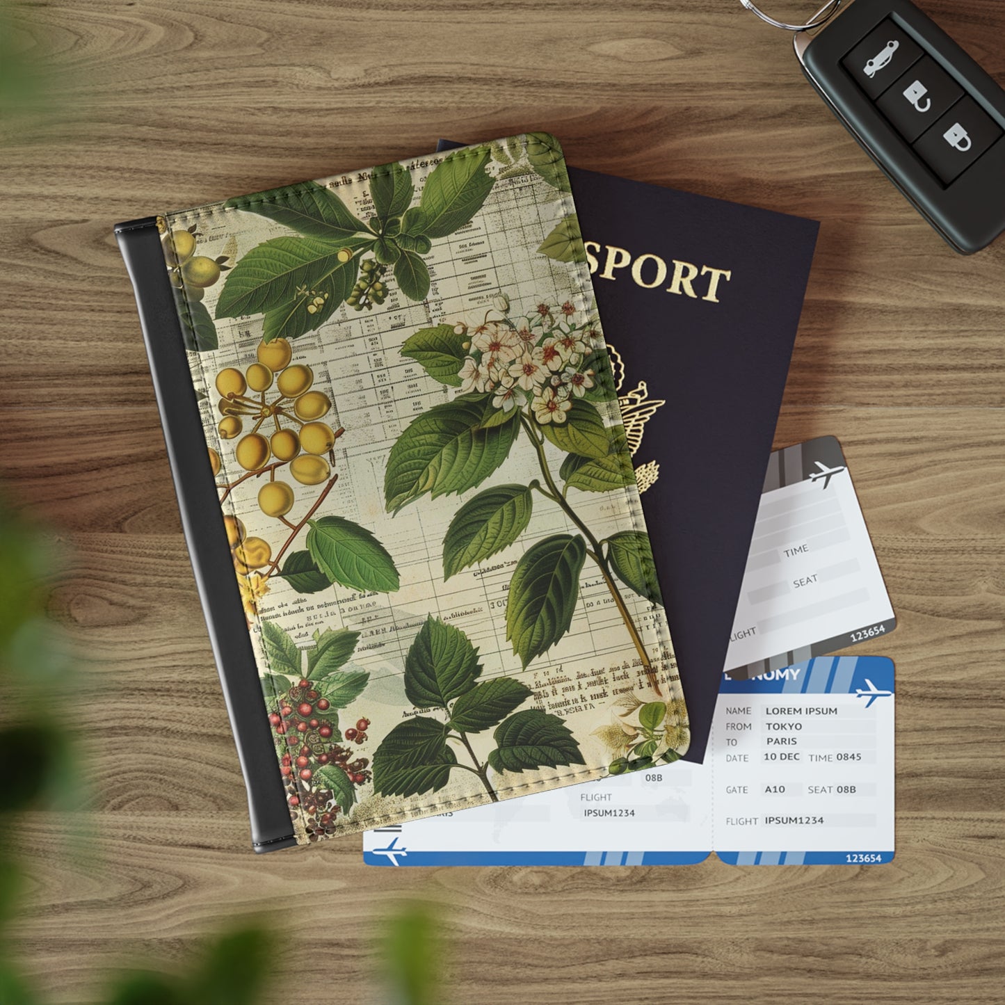 Botanical Passport Cover