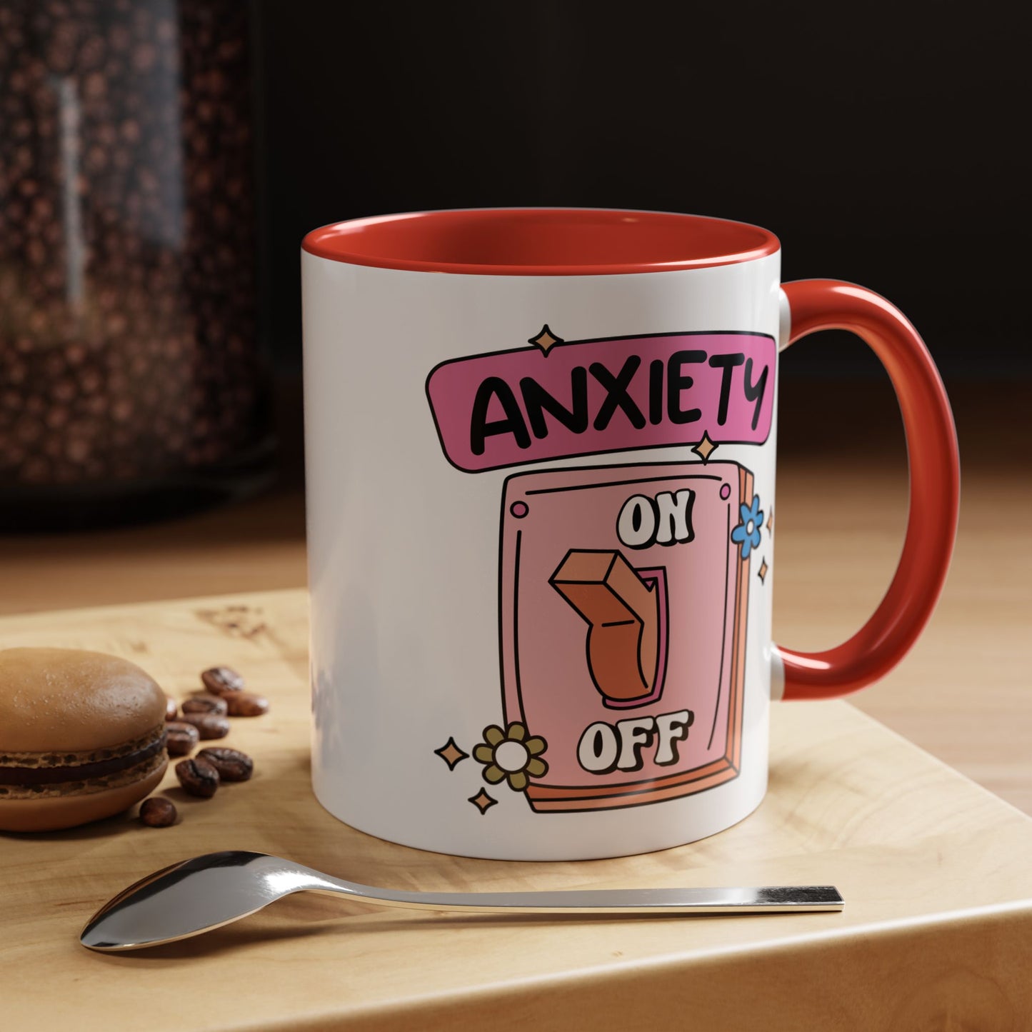 Anxiety On/Off Accent Coffee Mug