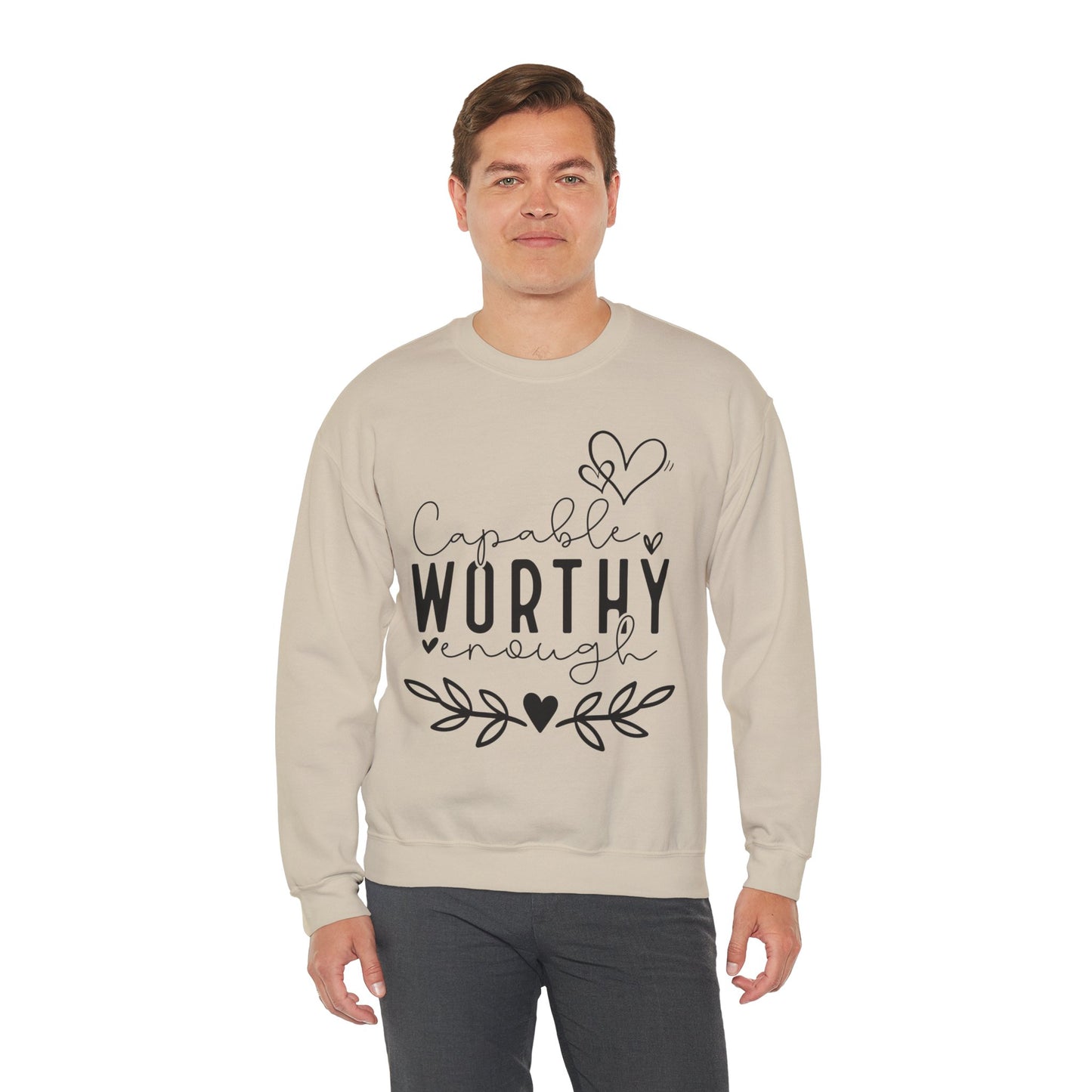 Capable & Worthy Unisex Crewneck Sweatshirt