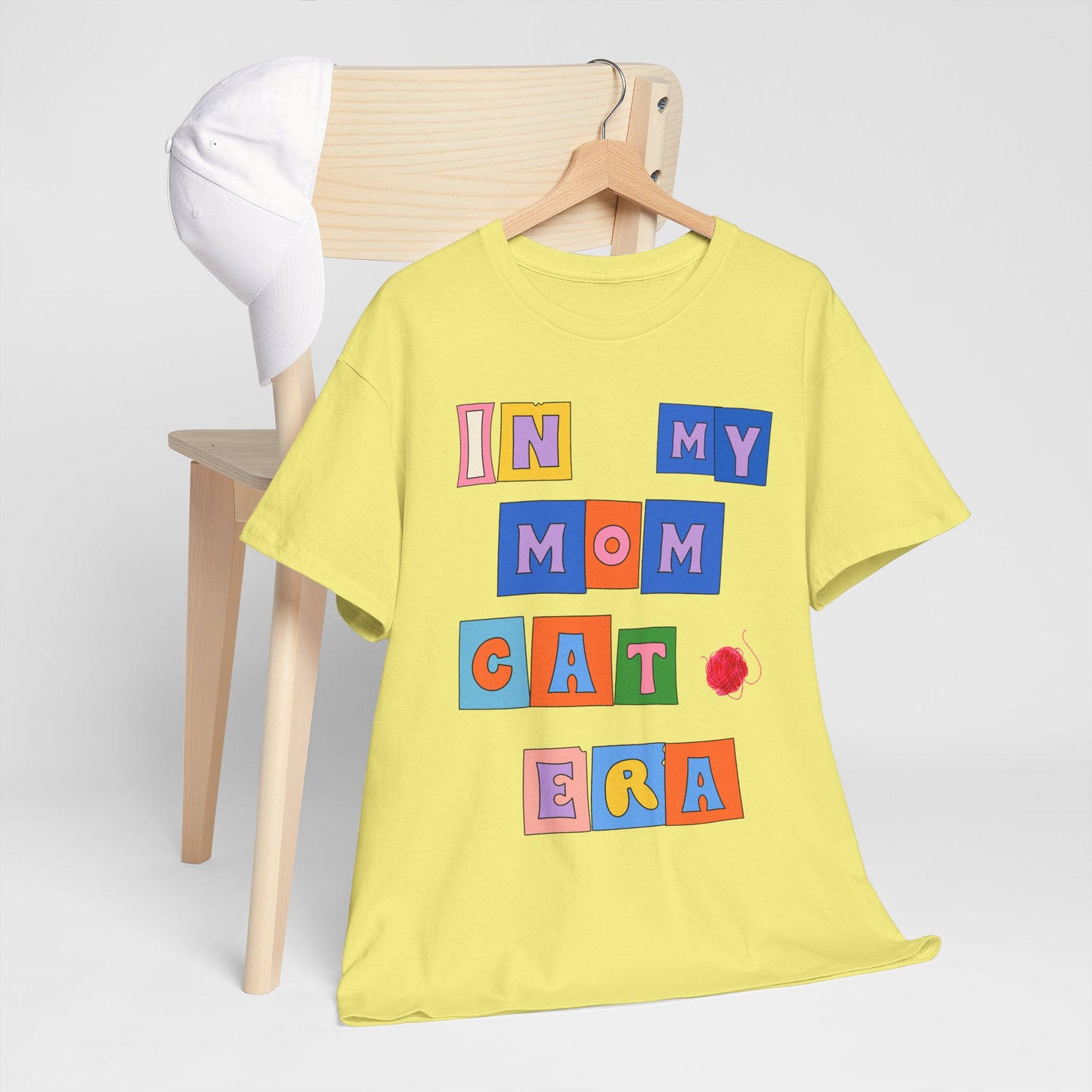 "In My Mom's Cat Era" Unisex Heavy Cotton Tee