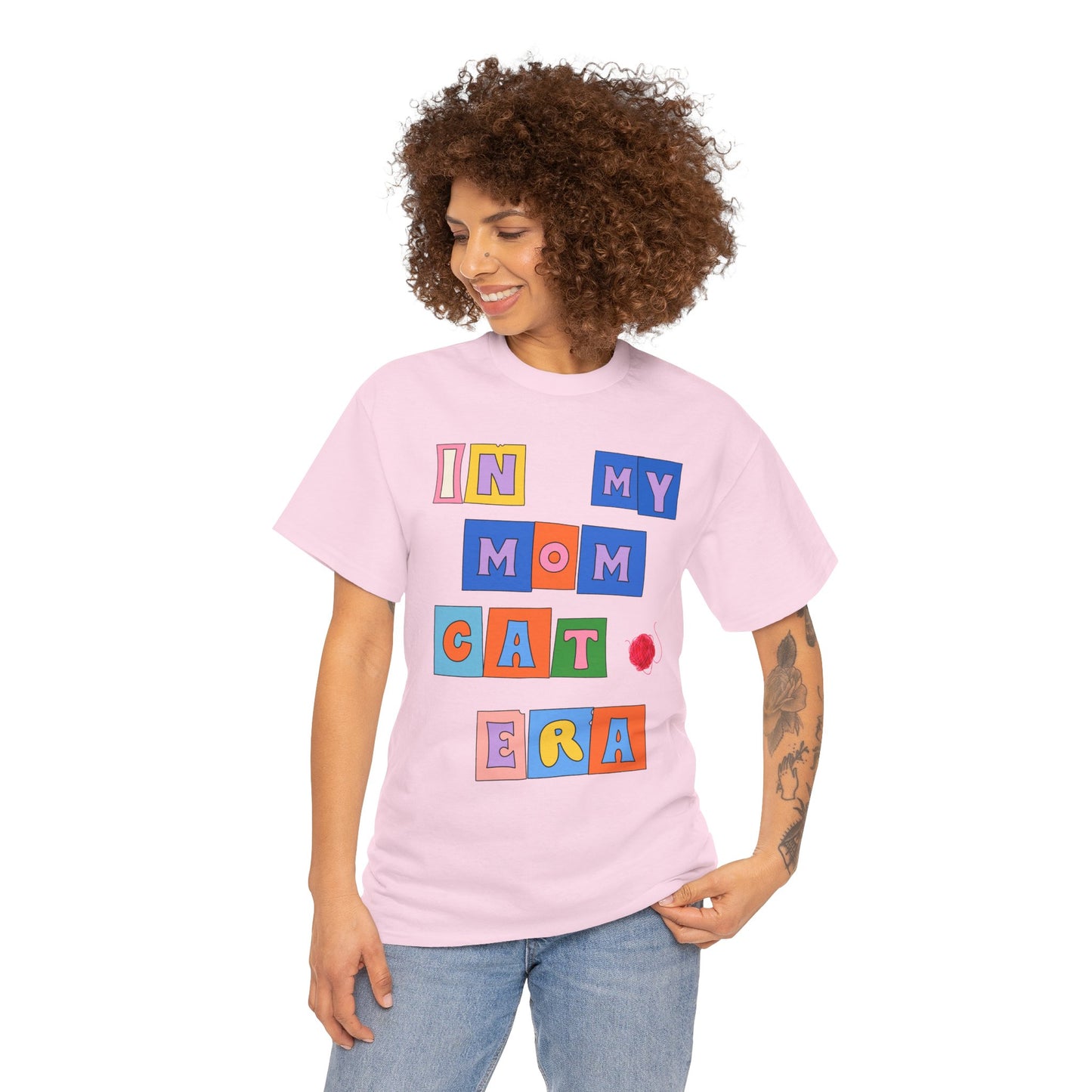 "In My Mom's Cat Era" Unisex Heavy Cotton Tee