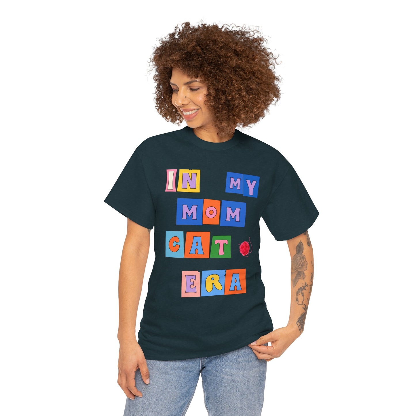"In My Mom's Cat Era" Unisex Heavy Cotton Tee