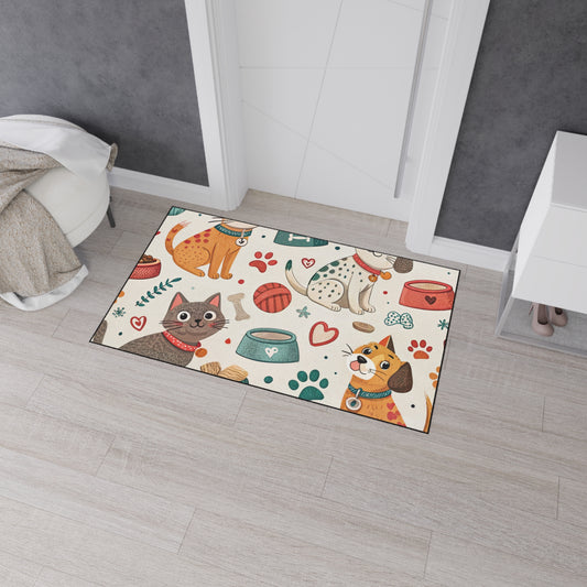 Cute Pet Themed Heavy Duty Floor Mat
