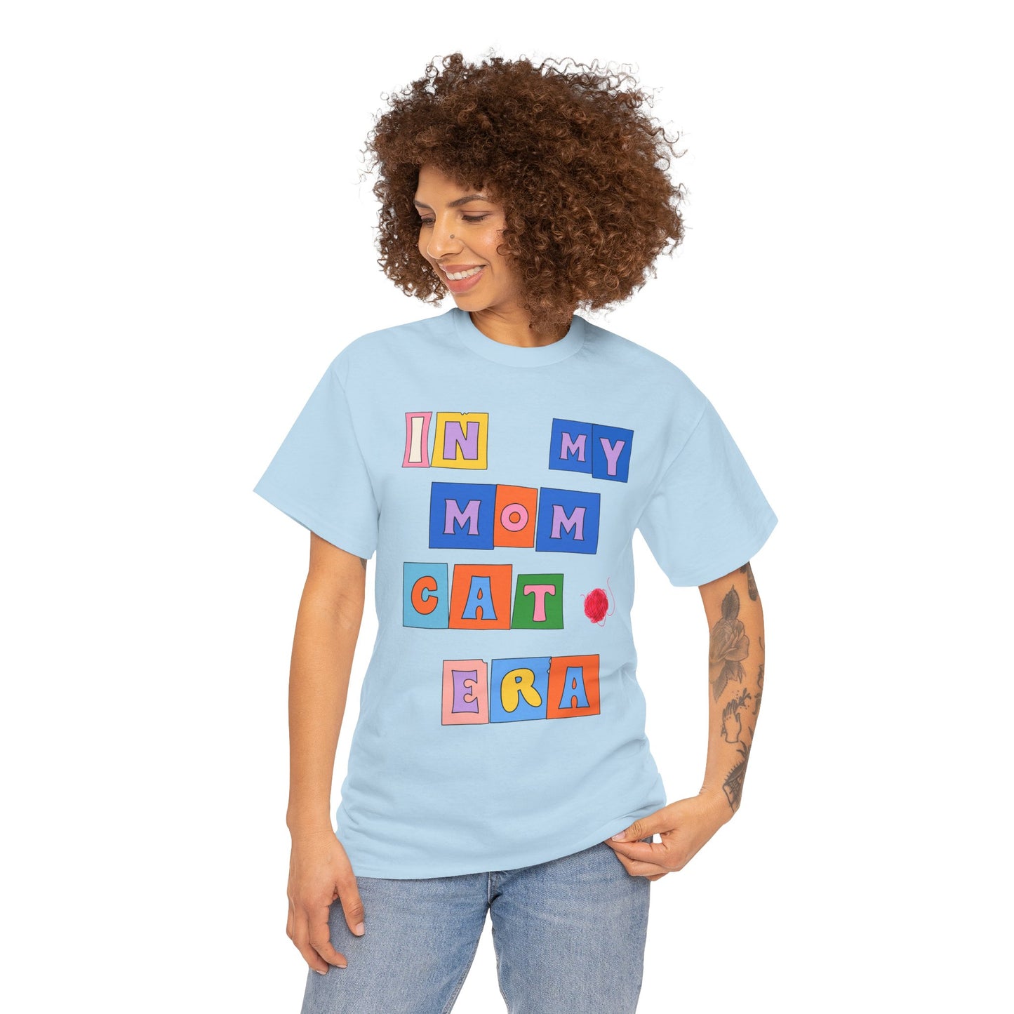 "In My Mom's Cat Era" Unisex Heavy Cotton Tee