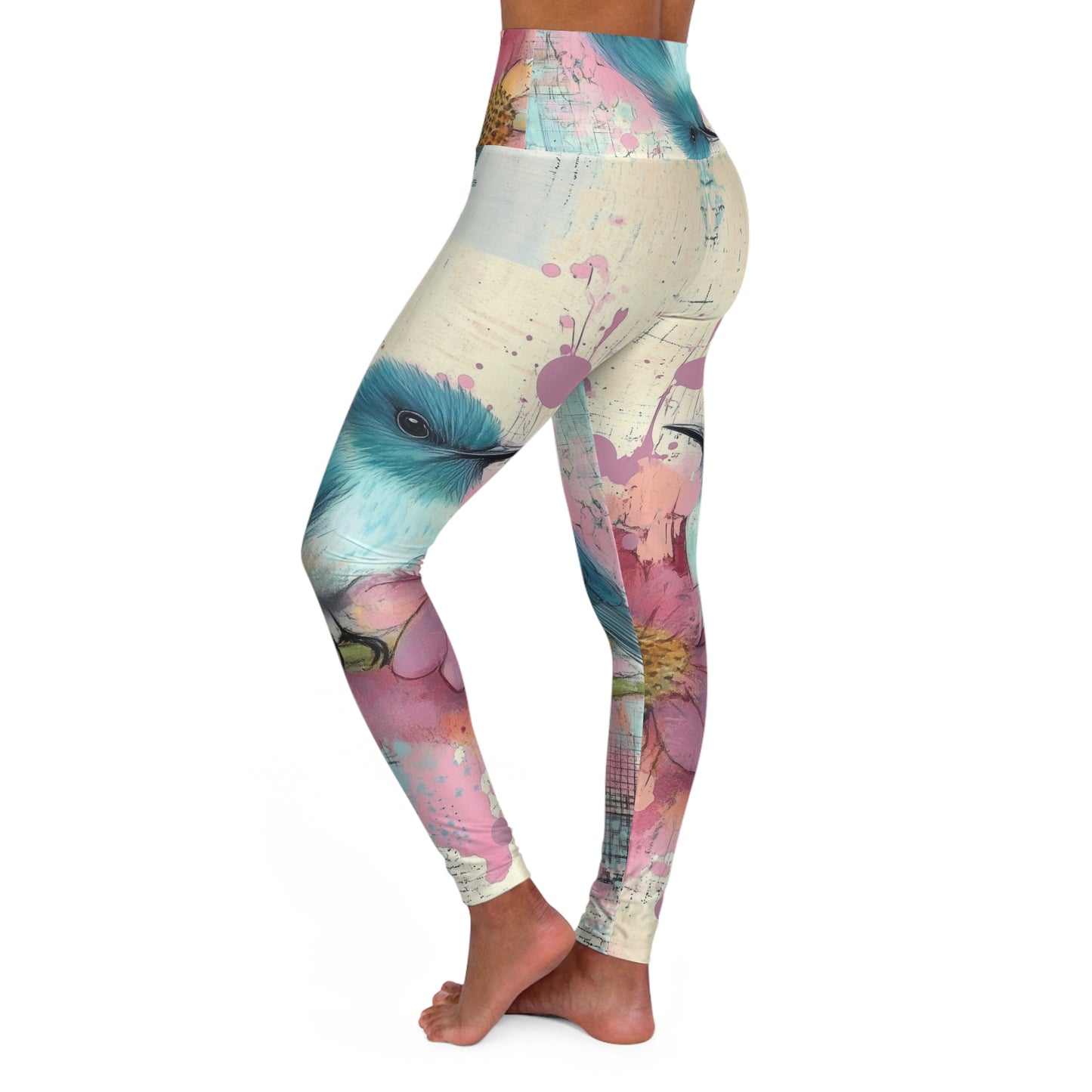 Floral High Waisted Yoga Leggings