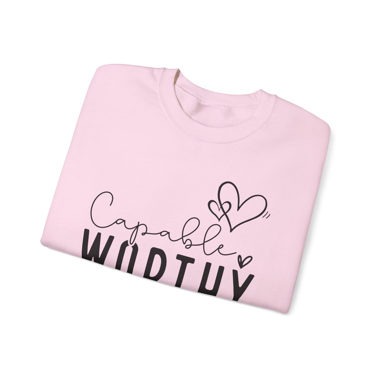 Capable & Worthy Unisex Crewneck Sweatshirt