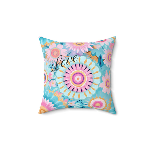 Floral Love Decor Pillow