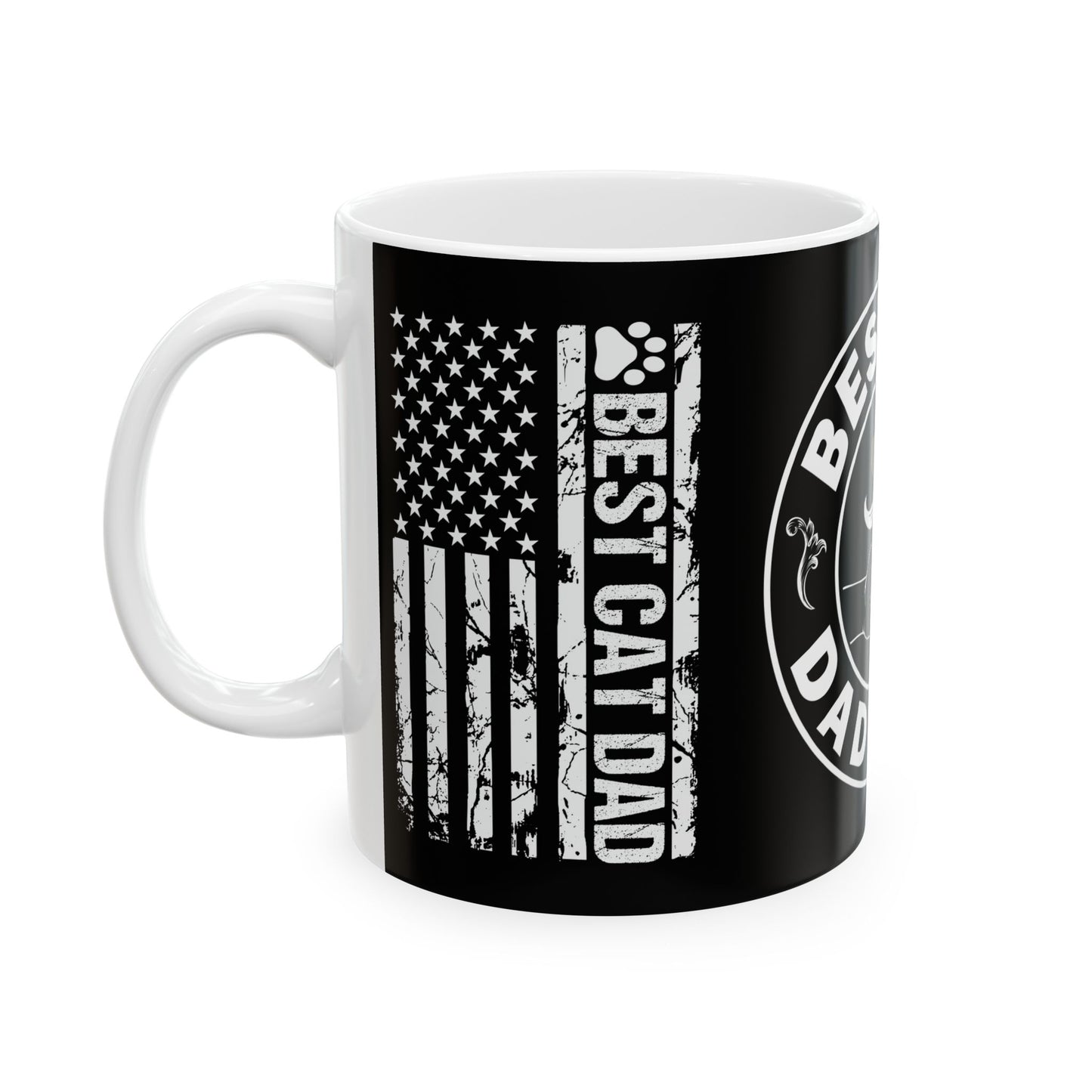 Best Cat Dad Ever Ceramic Mug