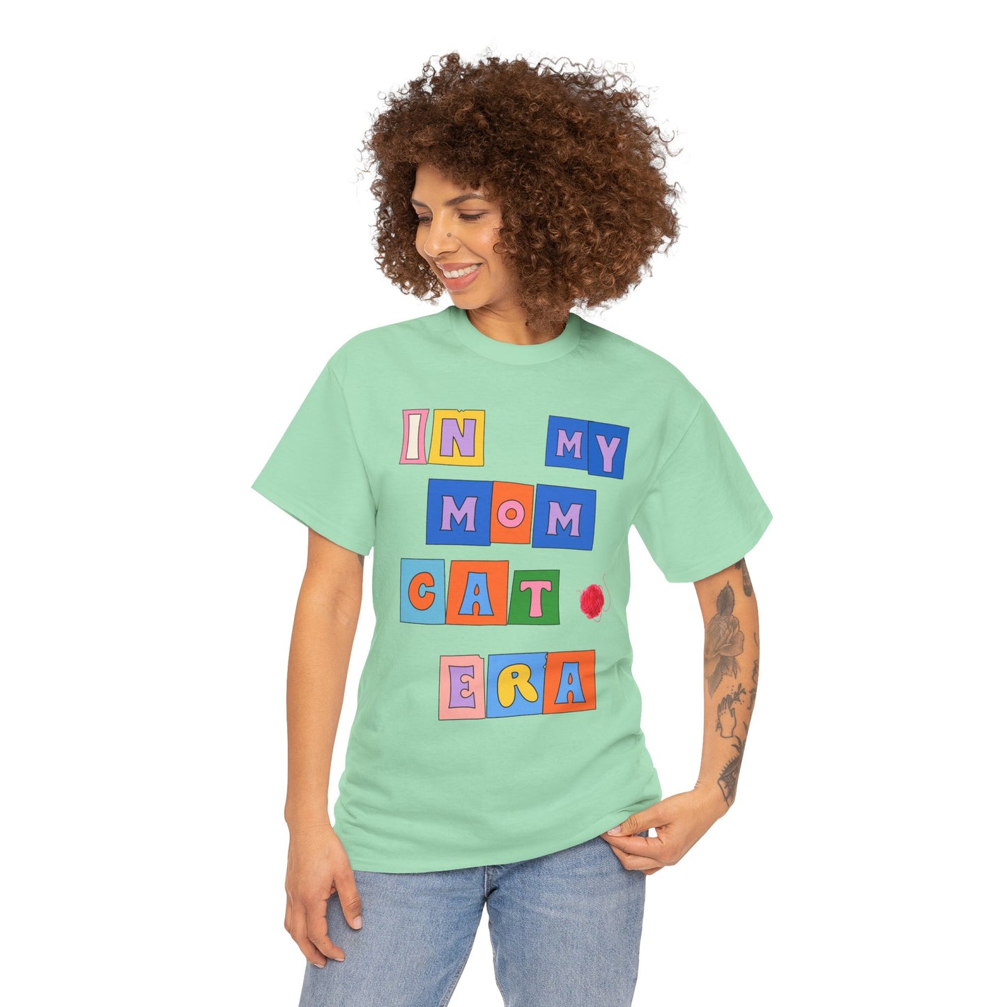 "In My Mom's Cat Era" Unisex Heavy Cotton Tee