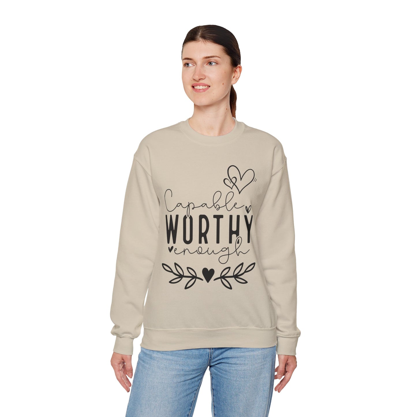 Capable & Worthy Unisex Crewneck Sweatshirt
