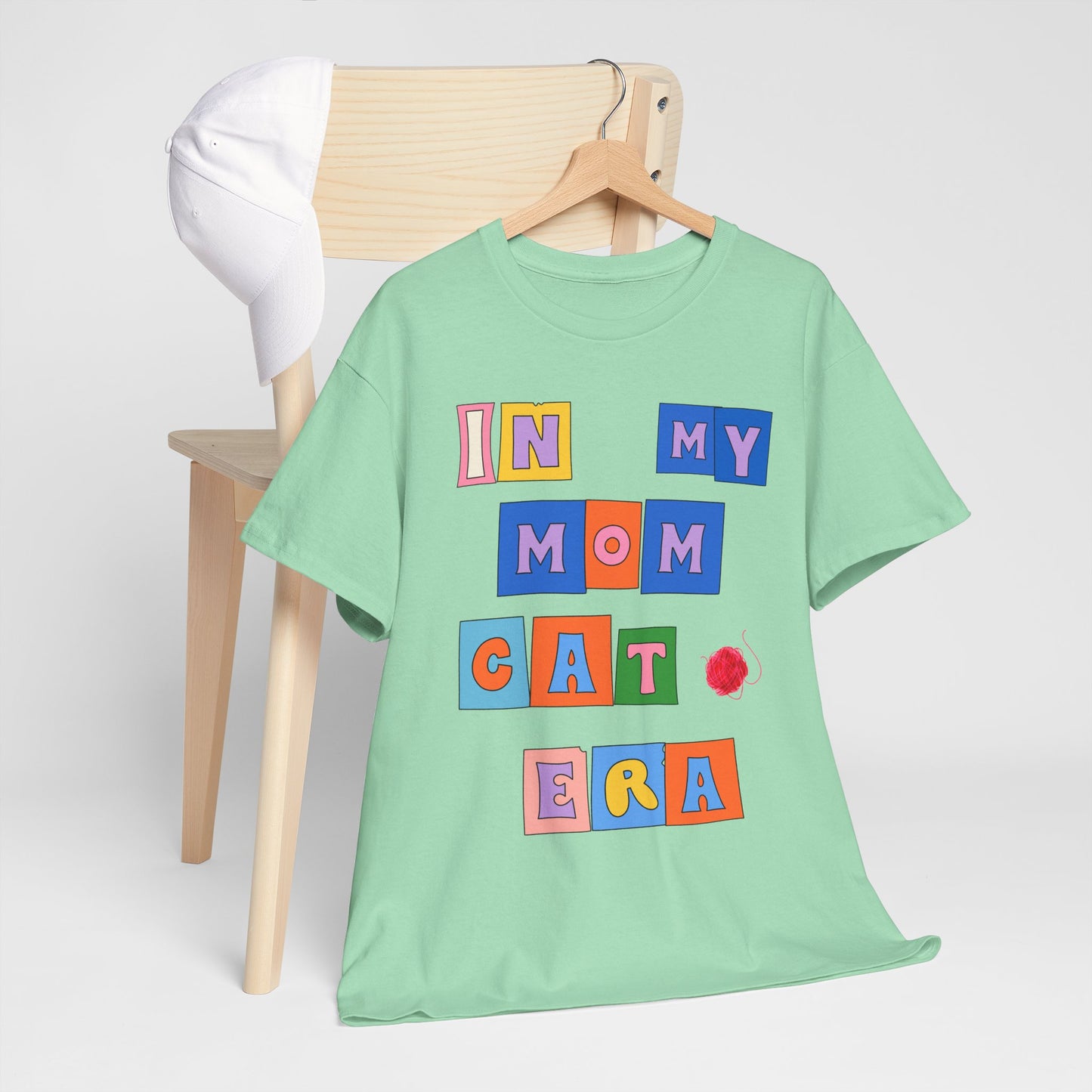 "In My Mom's Cat Era" Unisex Heavy Cotton Tee