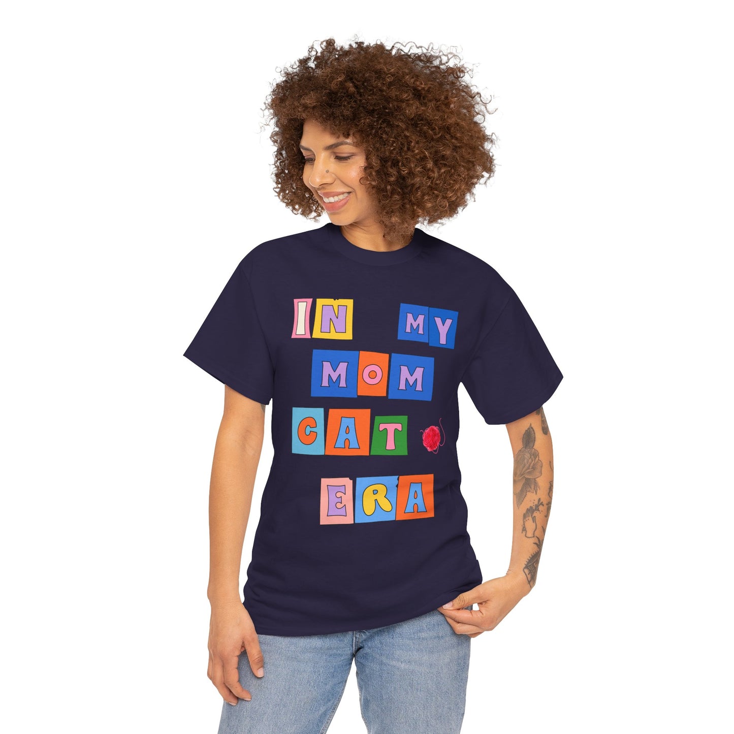 "In My Mom's Cat Era" Unisex Heavy Cotton Tee