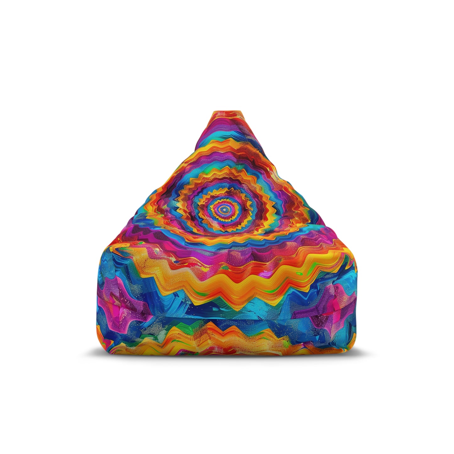 Colorful Zigzag Bean Bag Chair Cover