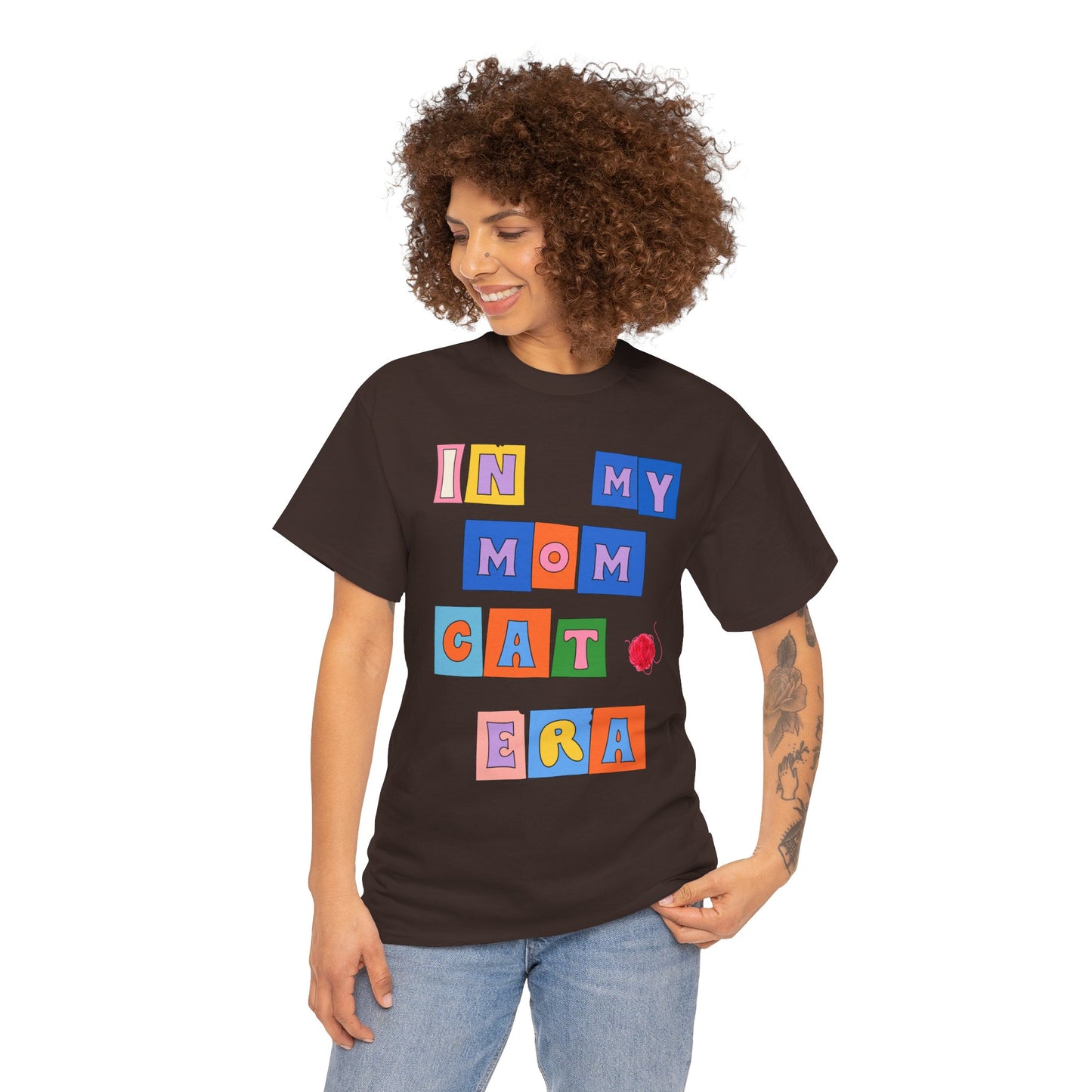 "In My Mom's Cat Era" Unisex Heavy Cotton Tee