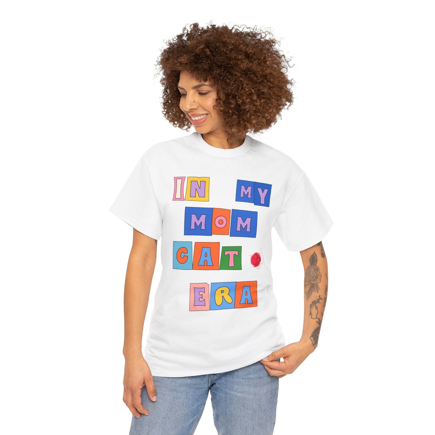 "In My Mom's Cat Era" Unisex Heavy Cotton Tee